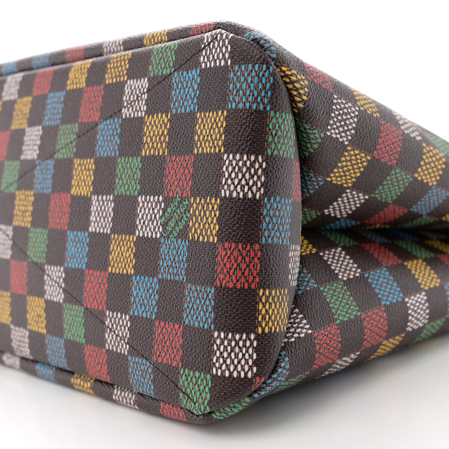 Vers Damier Ebene Shopper Bag MM Multicolor