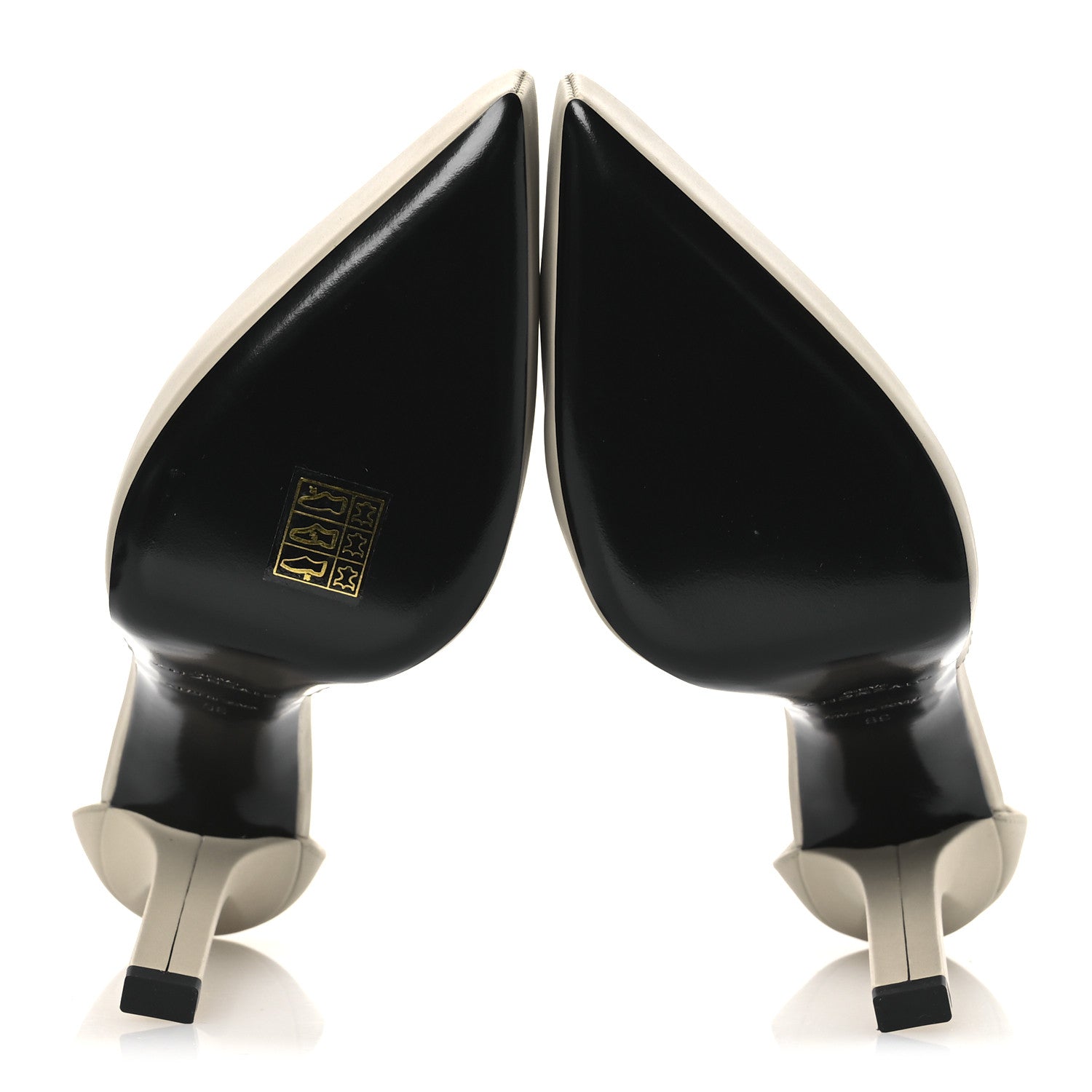 Calfskin G Lock Sandals 36 Natural Beige