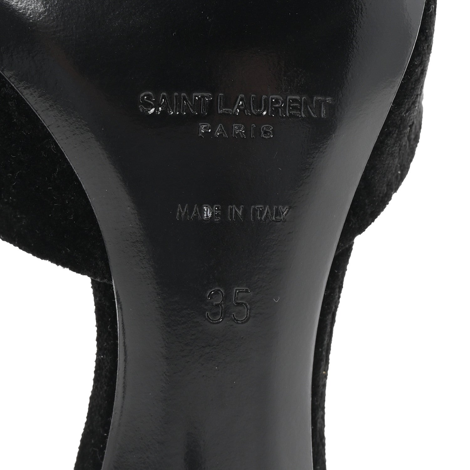 Velour All-Over Monogram Le Maillon 60 Mules 35 Black