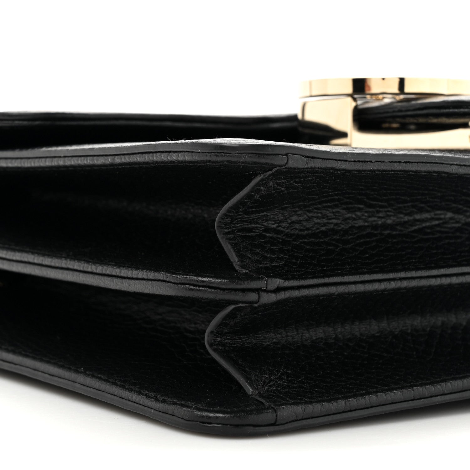 Dollar Calfskin Small Interlocking G Shoulder Bag Black