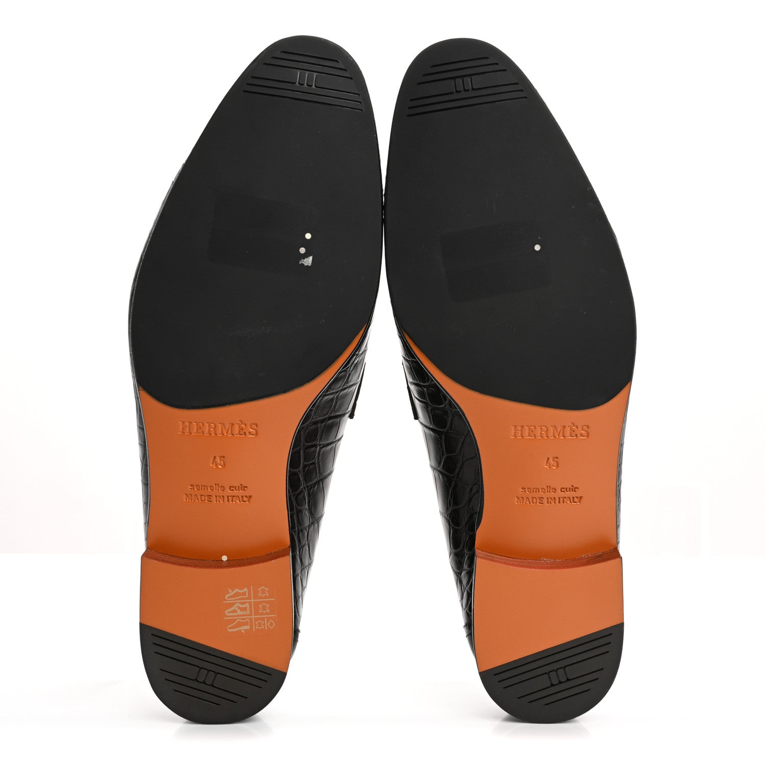 Matte Alligator Mens Paris Loafers 45 Moka