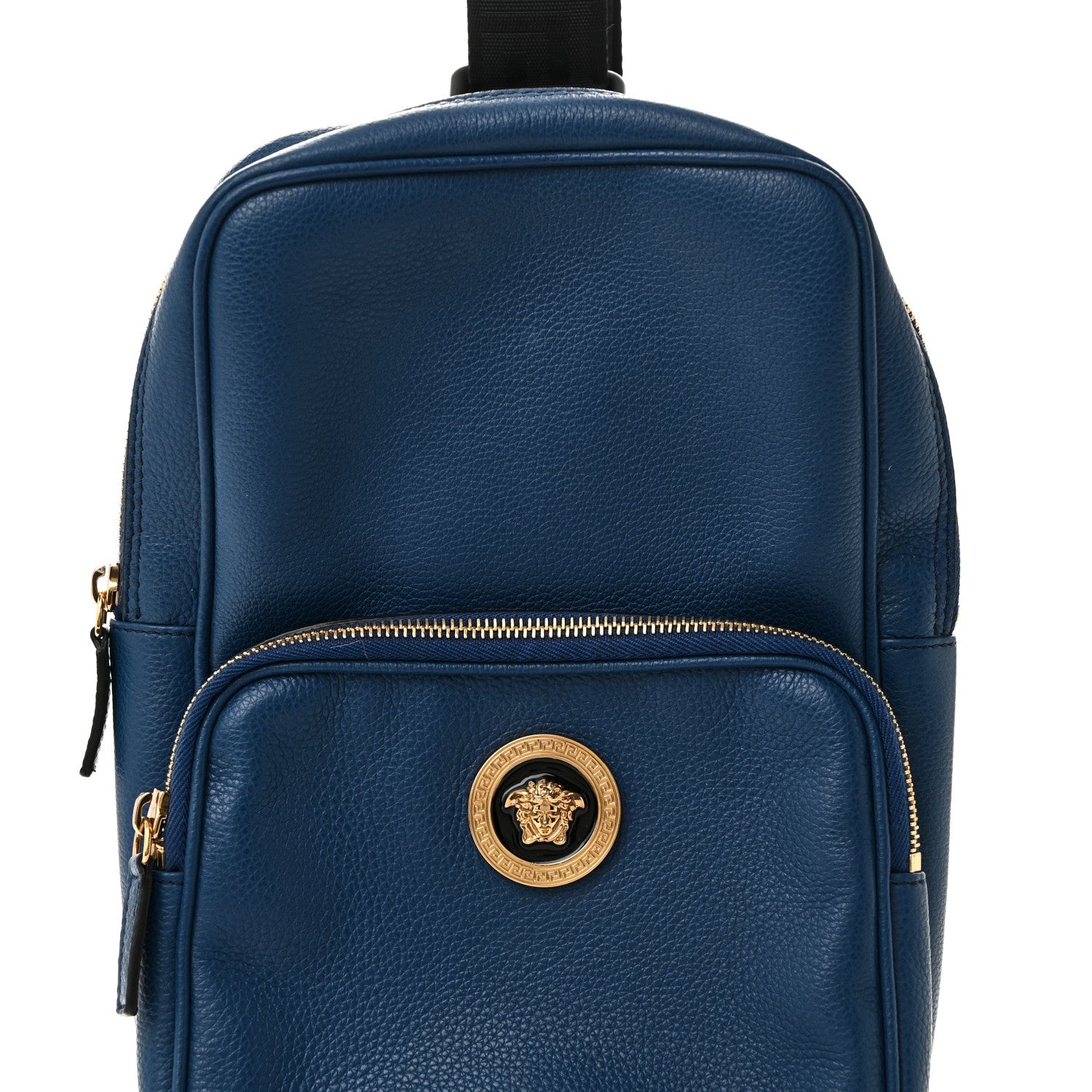 Calfskin Sling Backpack Blue