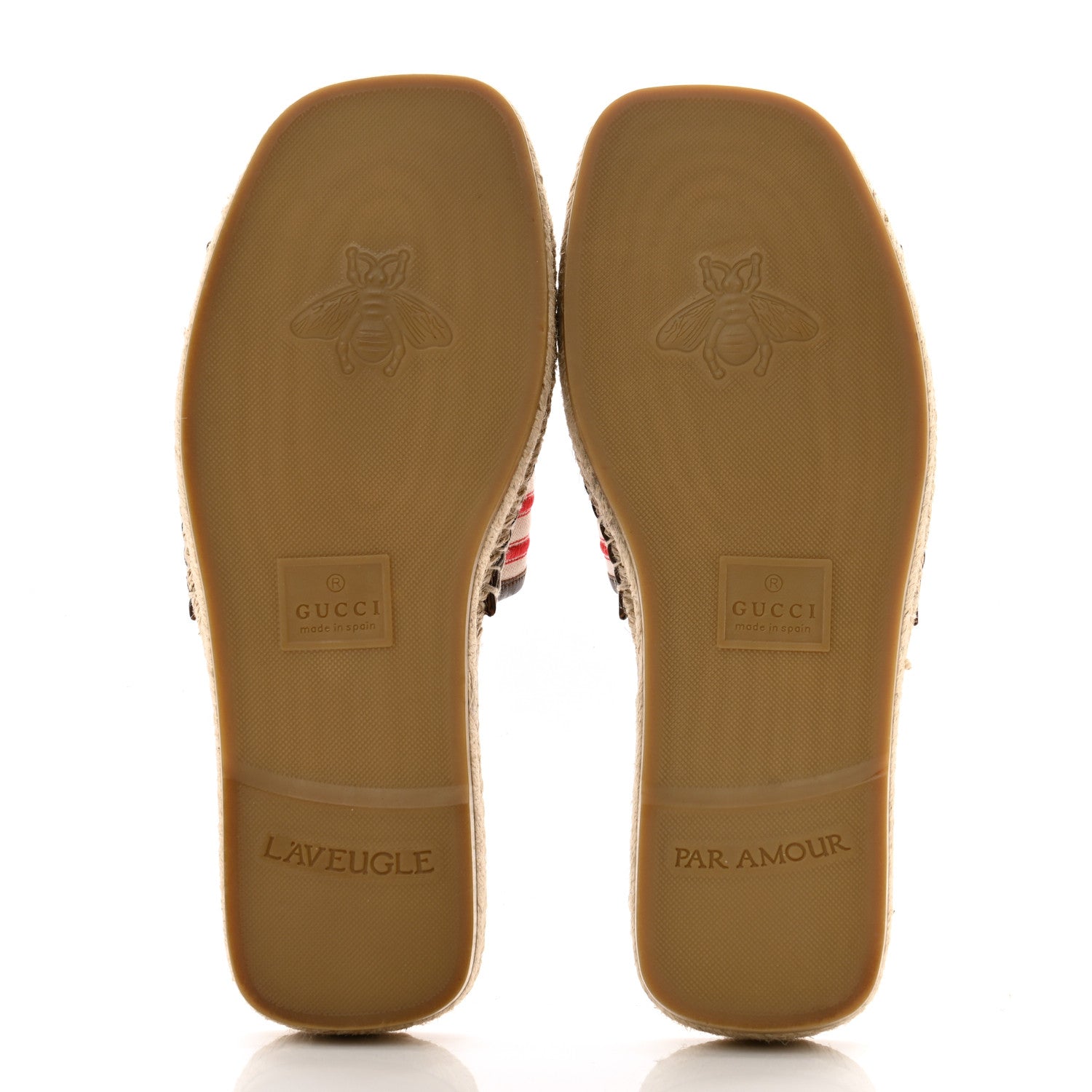 Canvas Miro Soft Calfskin Striped Mens Espadrille Flat Slide Sandals 9 Greggio Brown Sugar