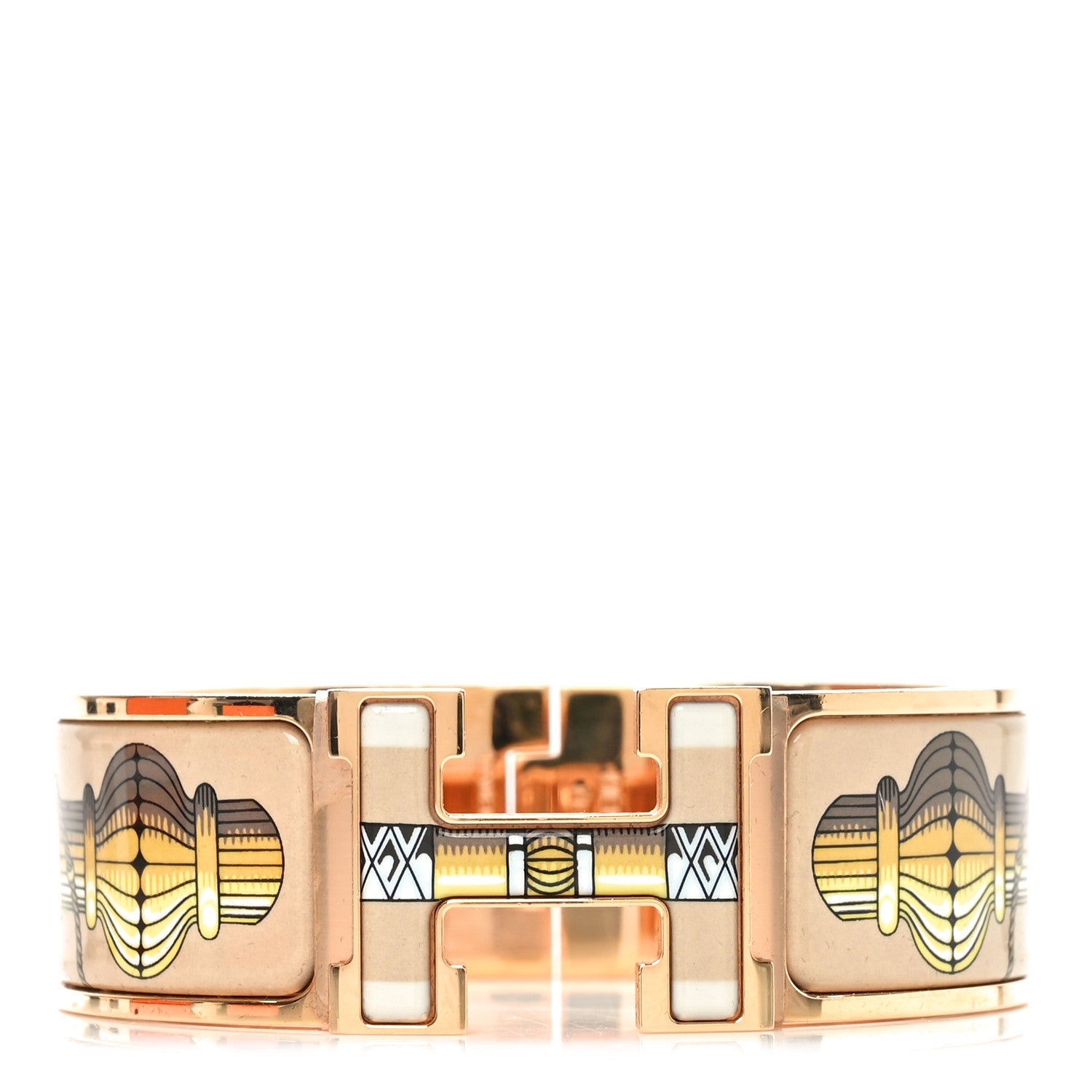 Enamel Wide Print Cliquetis Clic Clac H Bracelet PM Songe Nuit