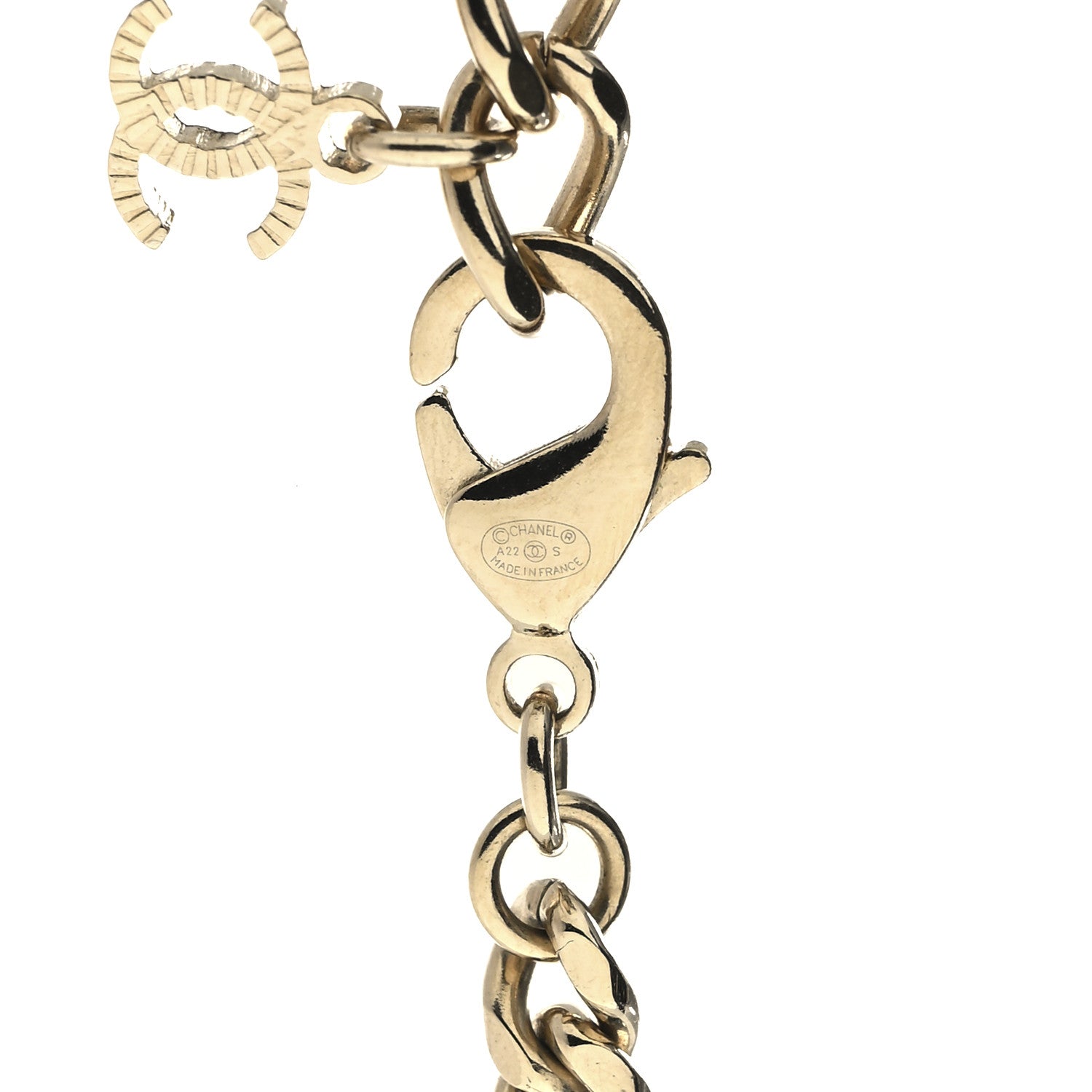 Resin Crystal CC No 5 Perfume Bottle Necklace