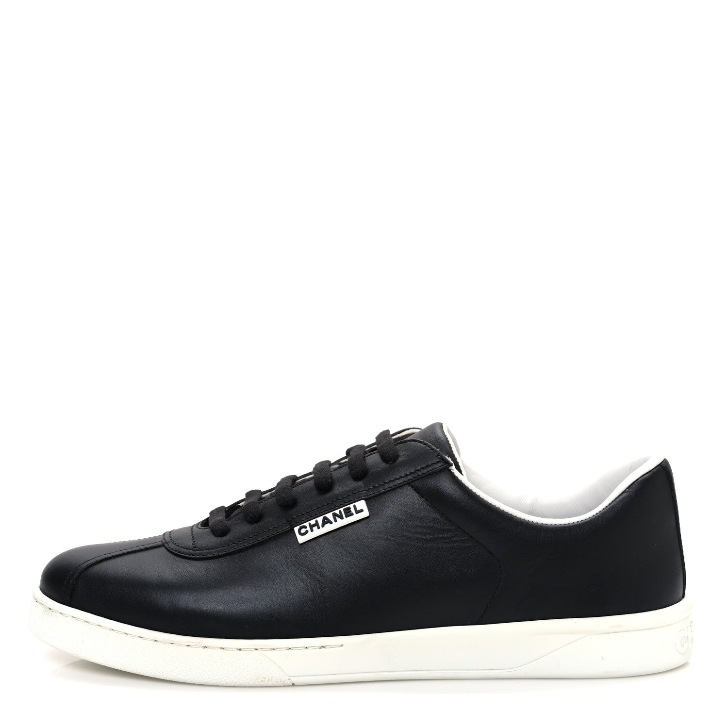 Calfskin CC Mens Sneakers 44 Black