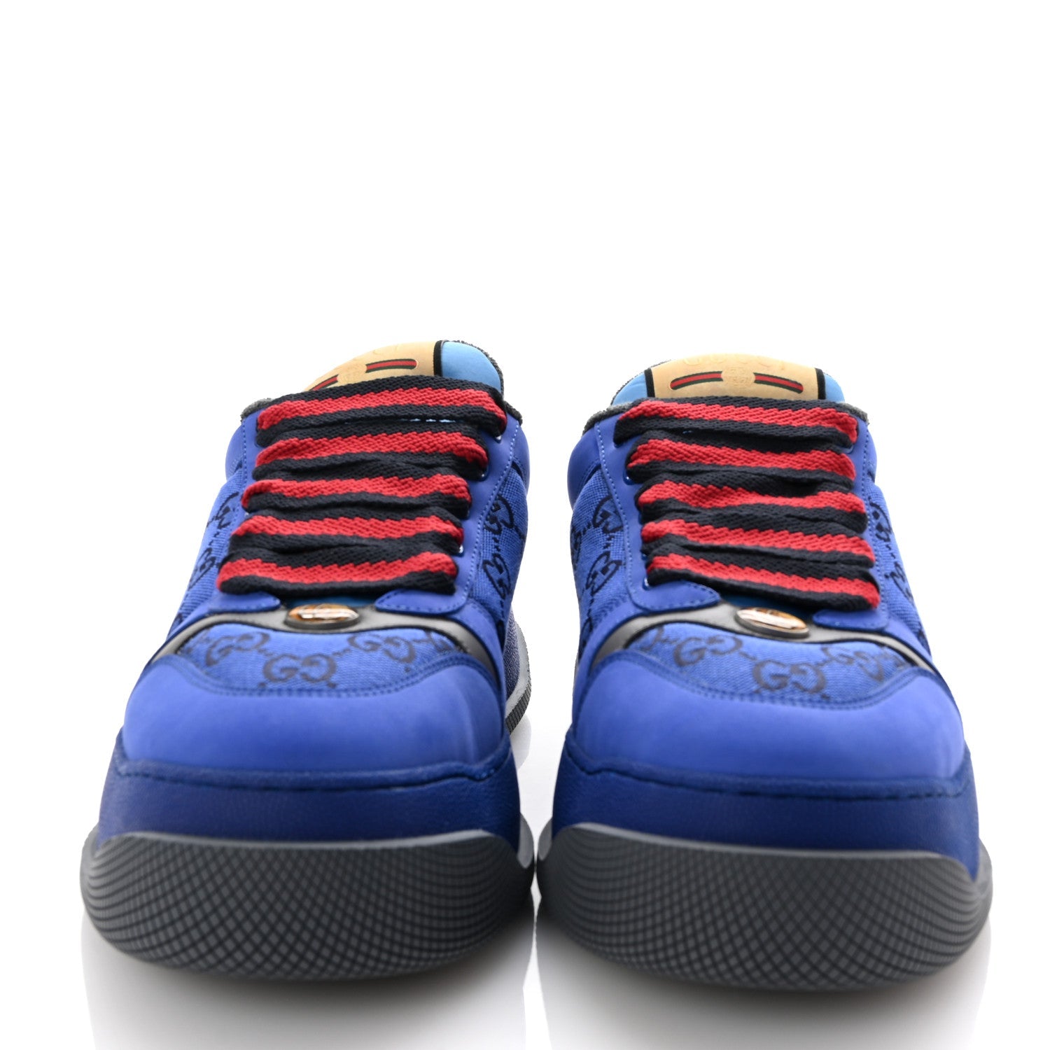 Monogram Nubuck Miro Soft Calfskin Mens Screener 50mm Sneakers 9.5 Imperial Blue Graphite Grey