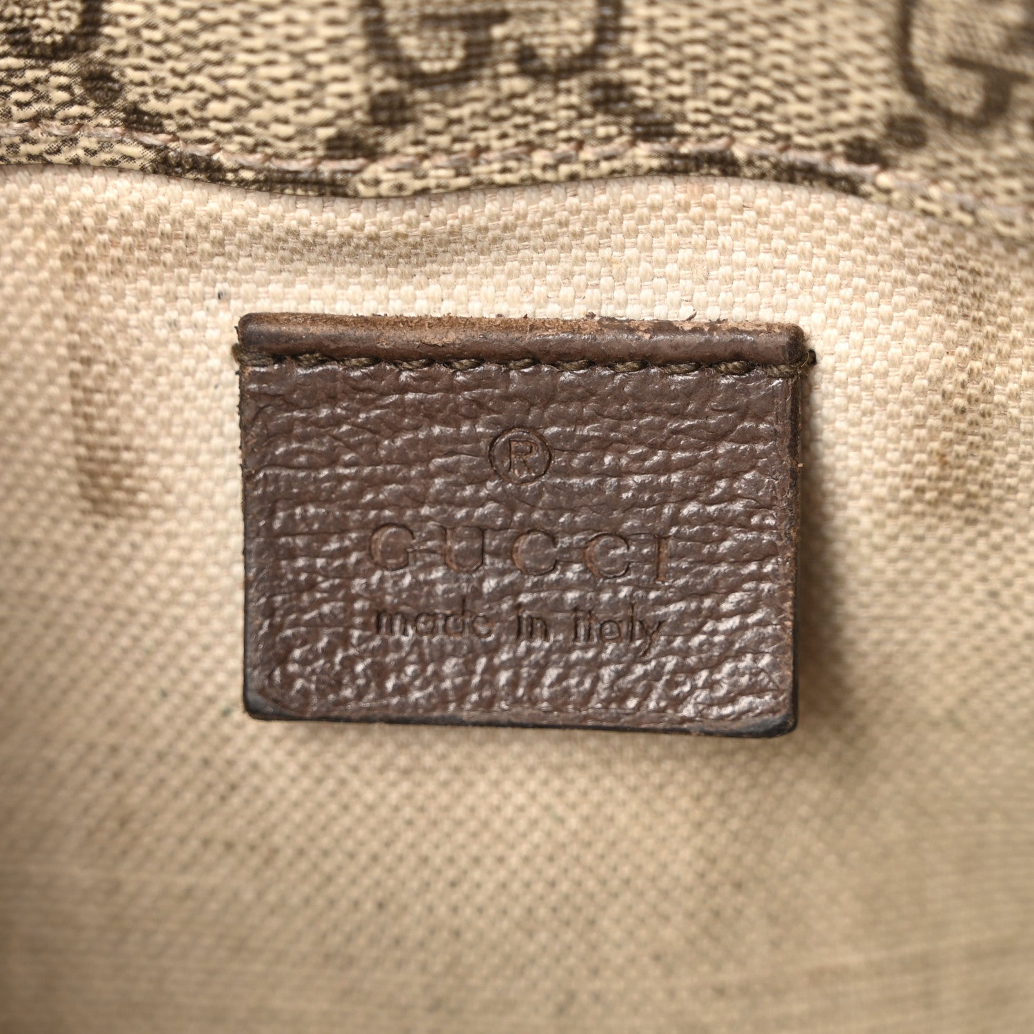 GG Supreme Monogram Neo Vintage Web Belt Bag Brown