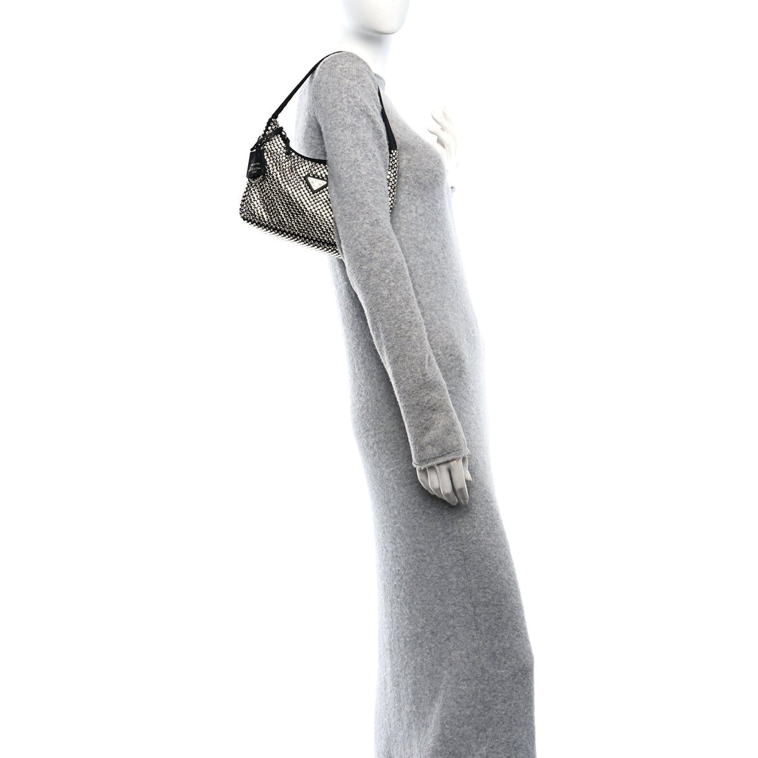 Satin Crystal Mini Re-Edition 2000 Bag Cristal