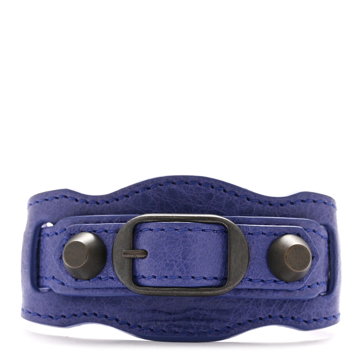 Agneau Arena Classic Hardware Bracelet M Bleu Lavande