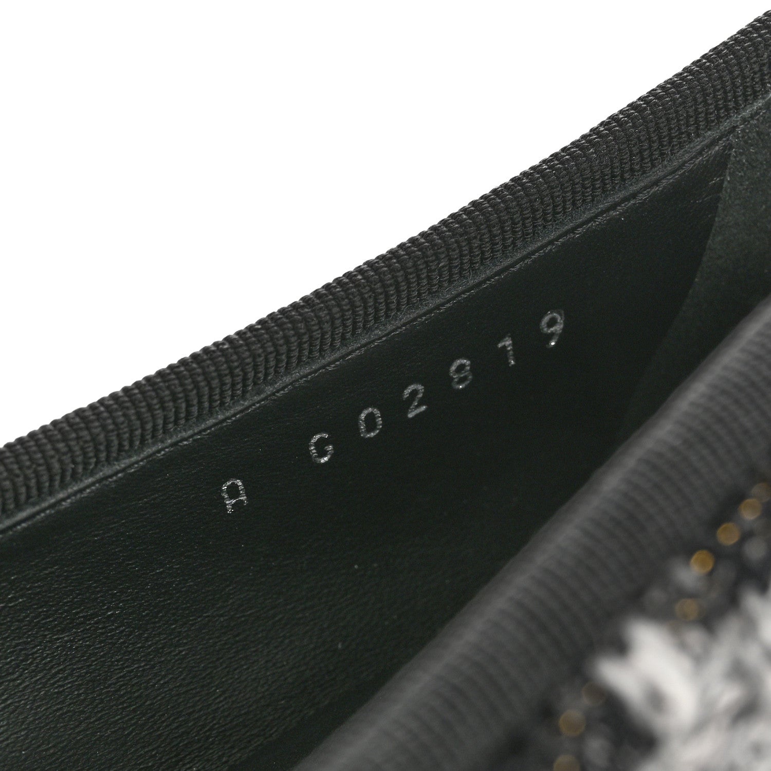 Wool Cotton Tweed Grosgrain Cap Toe Ballerina Flats 38 Black Gray