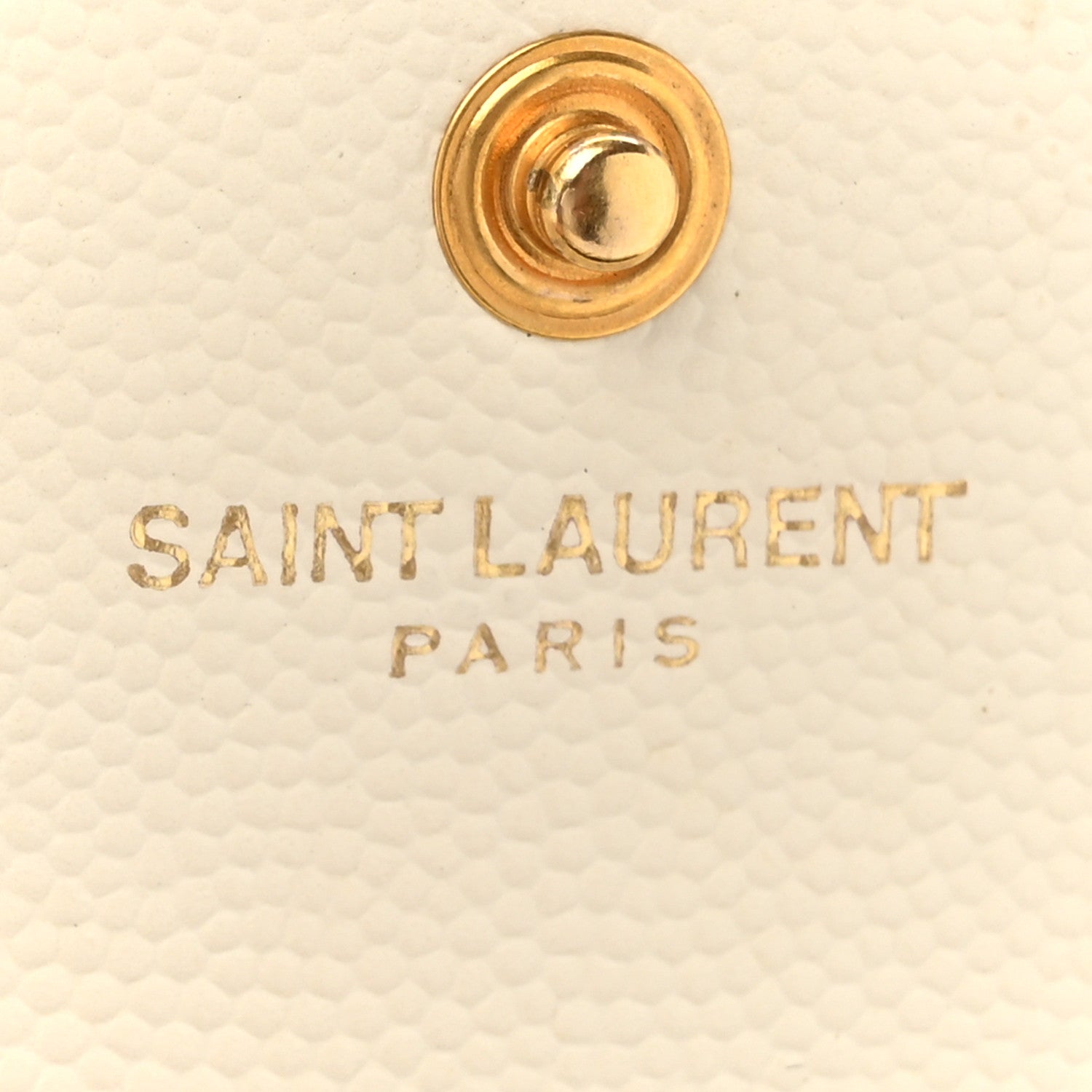 Grain De Poudre Matelasse Chevron Monogram Chain Wallet Crema Soft