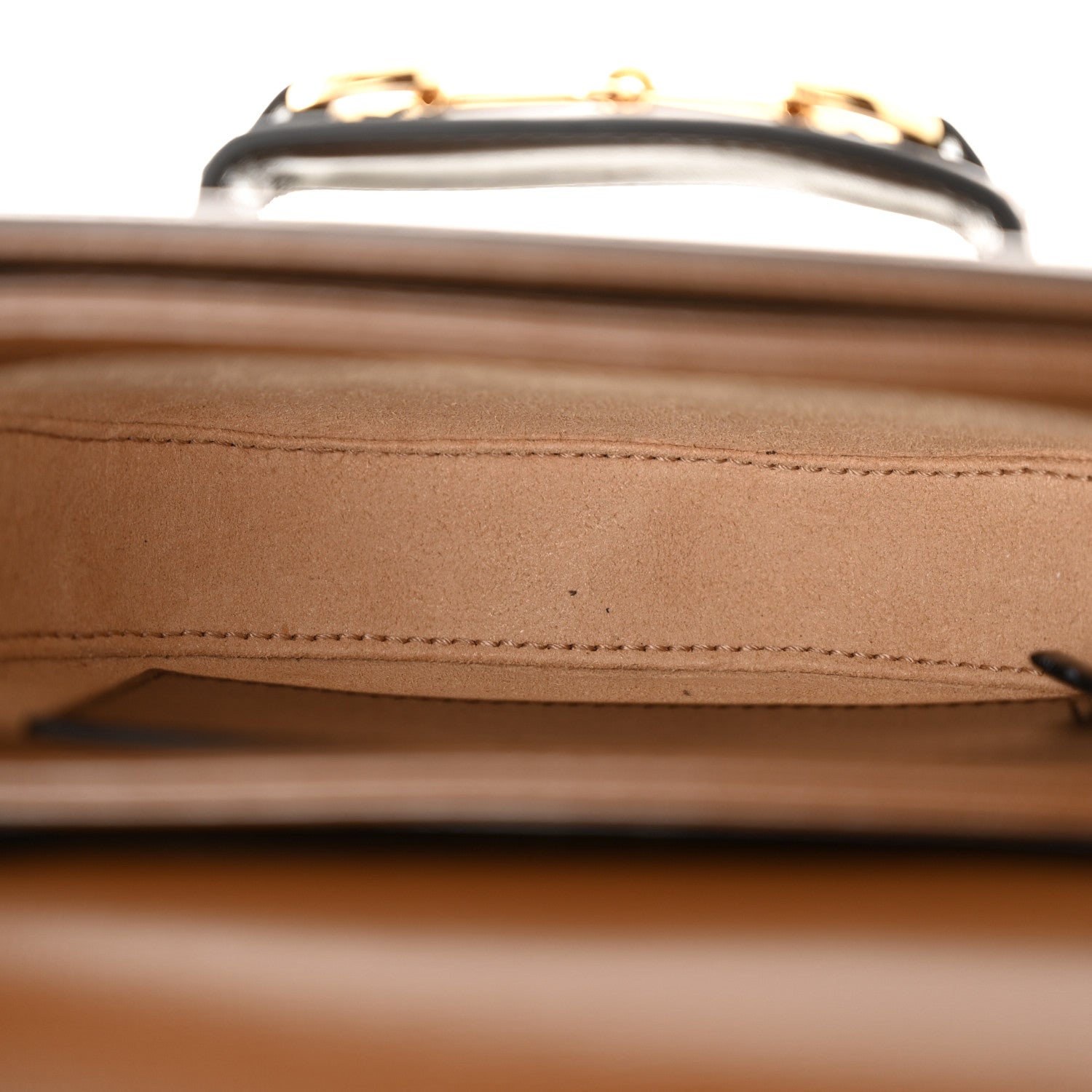 GG Supreme Monogram Horsebit 1955 Belt Bag Beige Brown Sugar