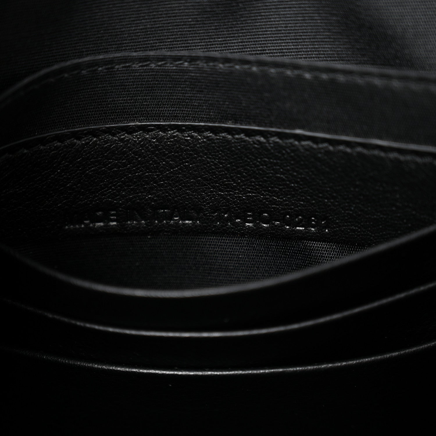 Oblique A4 Zipped Pouch Black