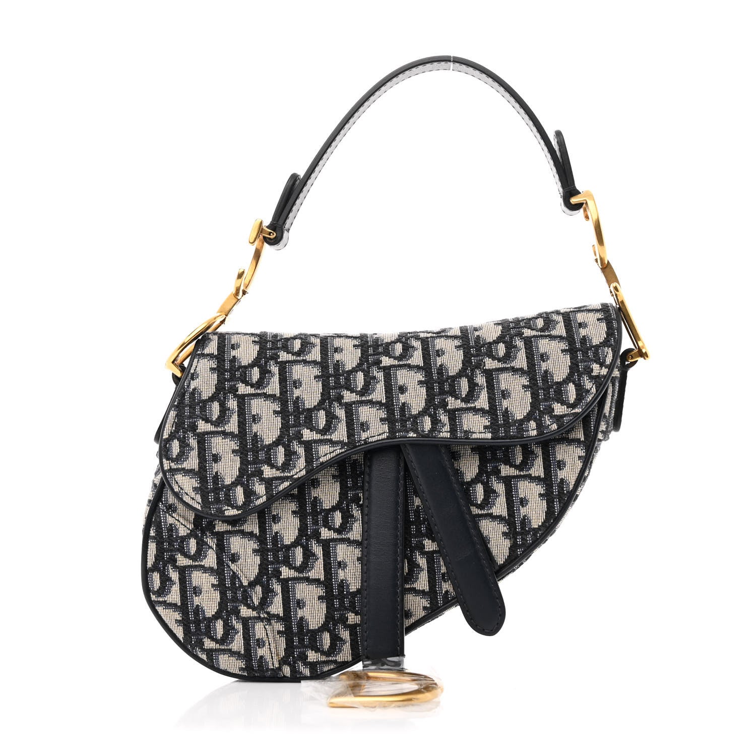 Oblique Mini Saddle Bag Blue