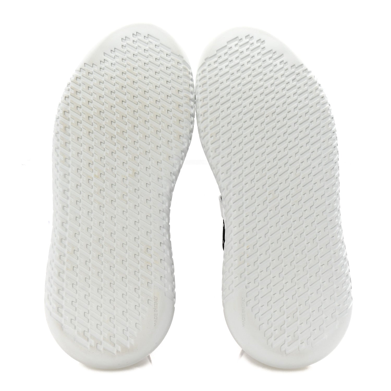 Technical Canvas Calfskin Womens Duel Sneakers 36.5 White Black