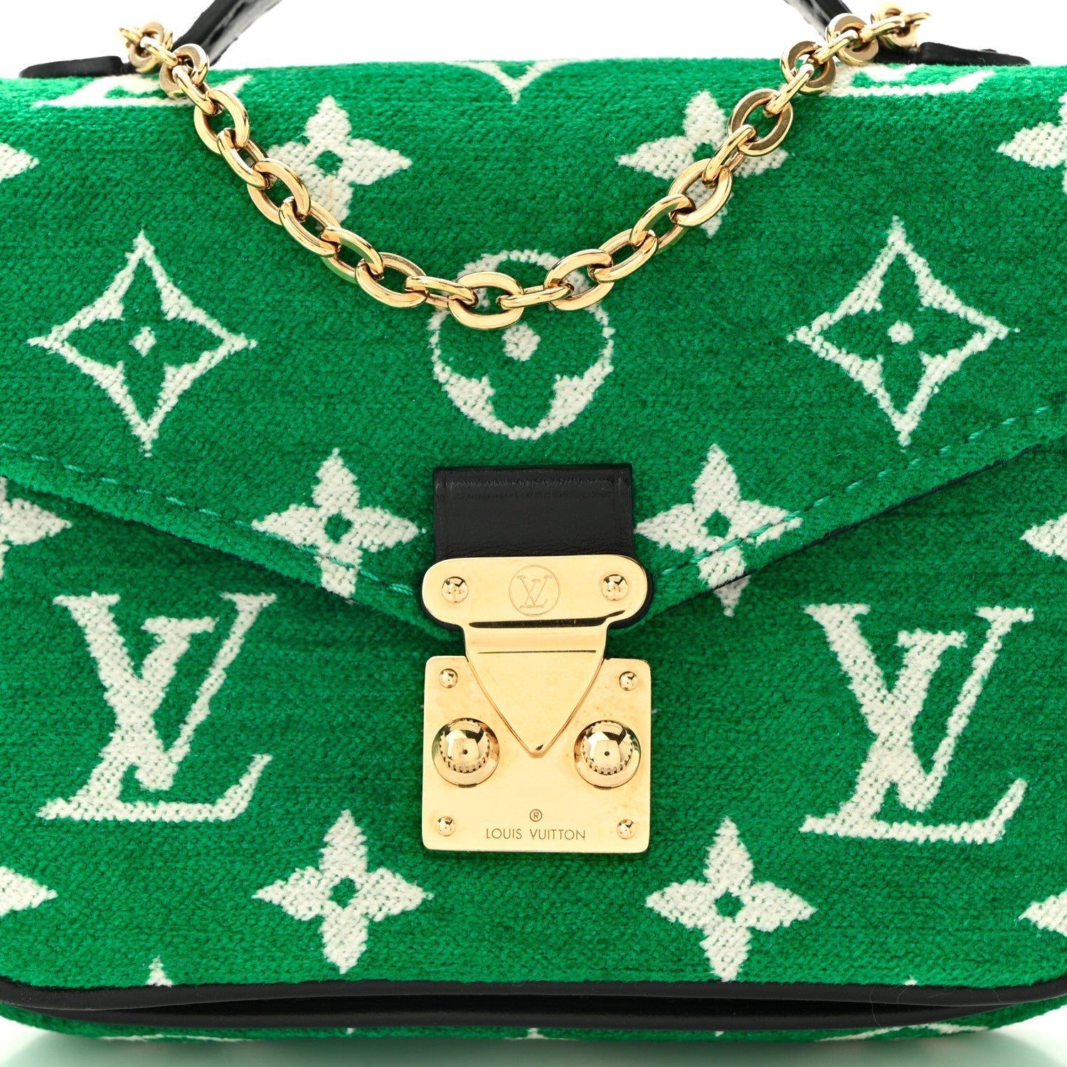 Monogram Jacquard Velvet Micro Metis Green