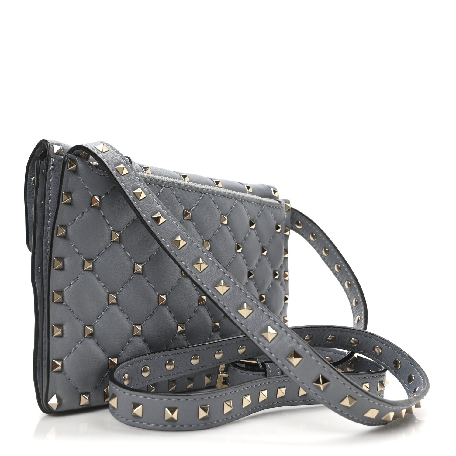Nappa Rockstud Crossbody Bag  London Stone