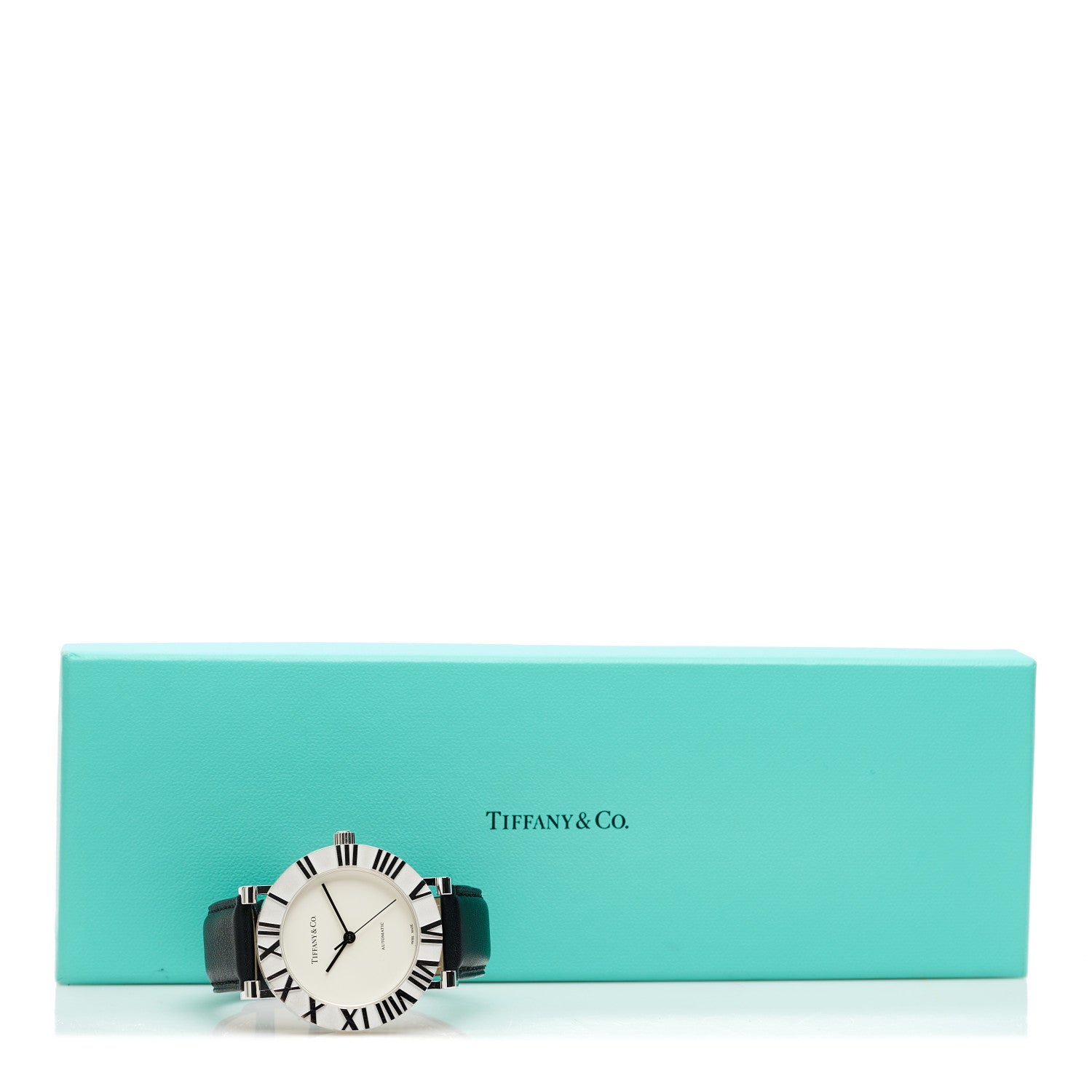 Sterling Silver Calfskin 39mm Atlas Automatic Watch