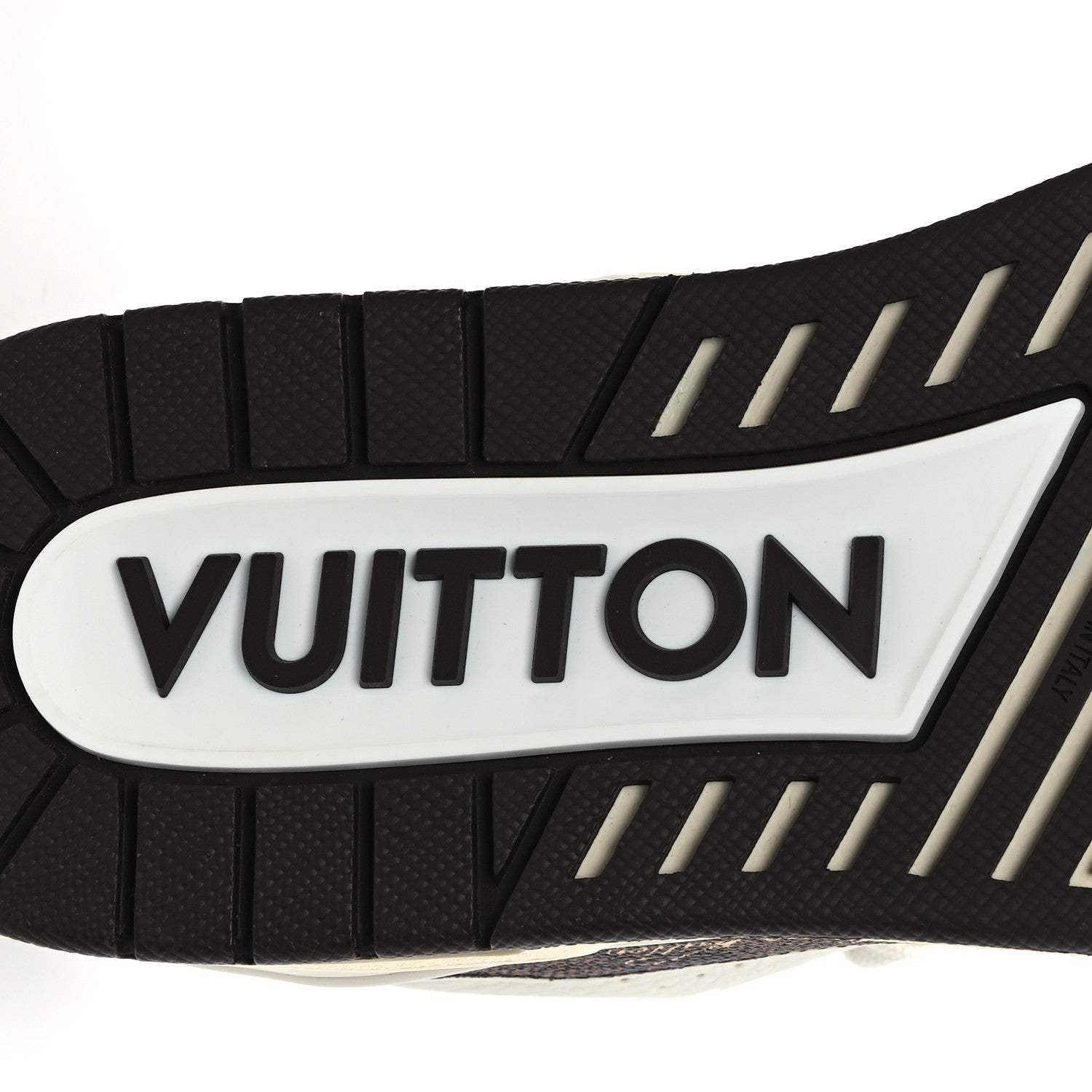 Grained Calfskin Damier Ebene Mens LV Trainer Sneakers 8 Moka Brown