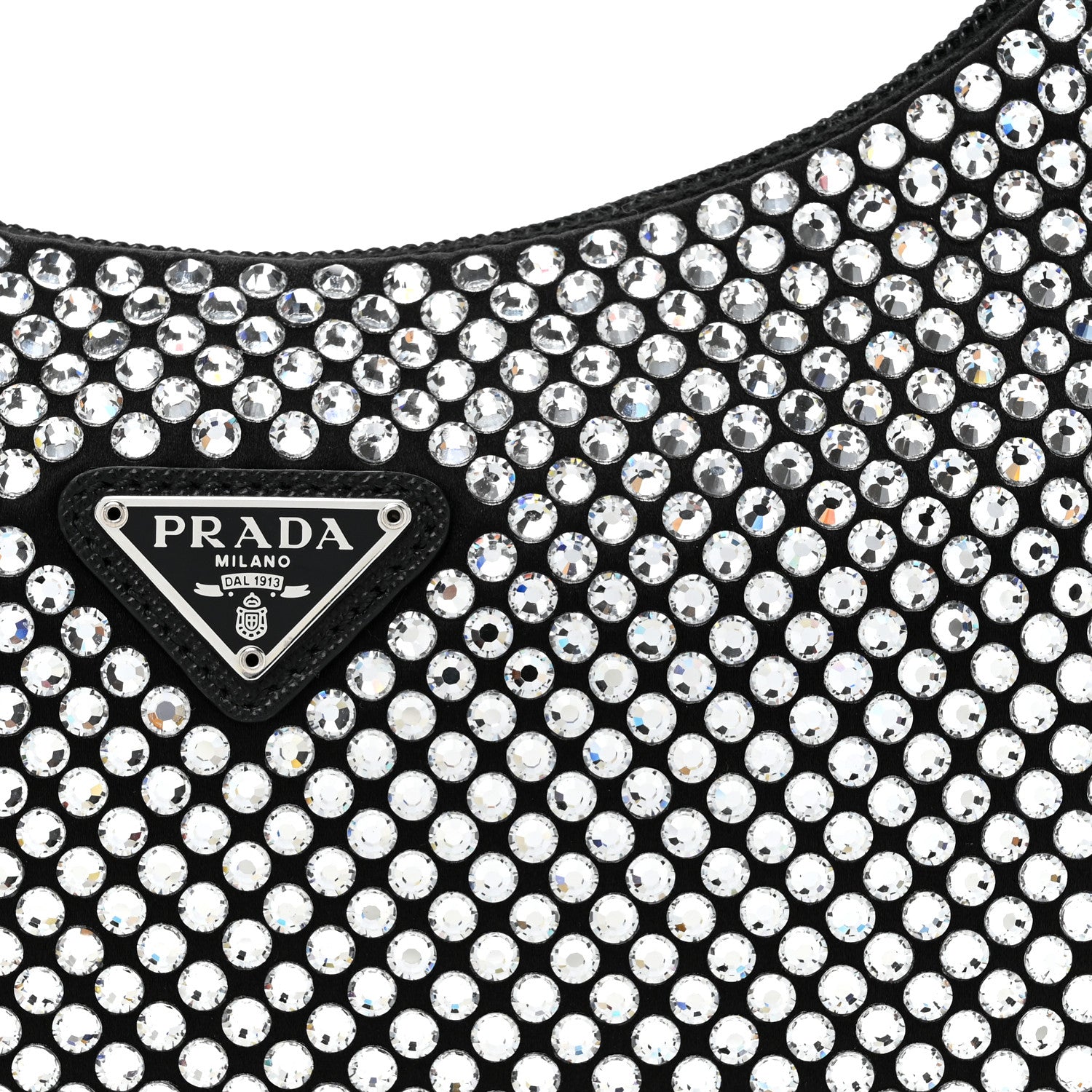 Satin Crystal Mini Re-Edition 2000 Bag Cristal