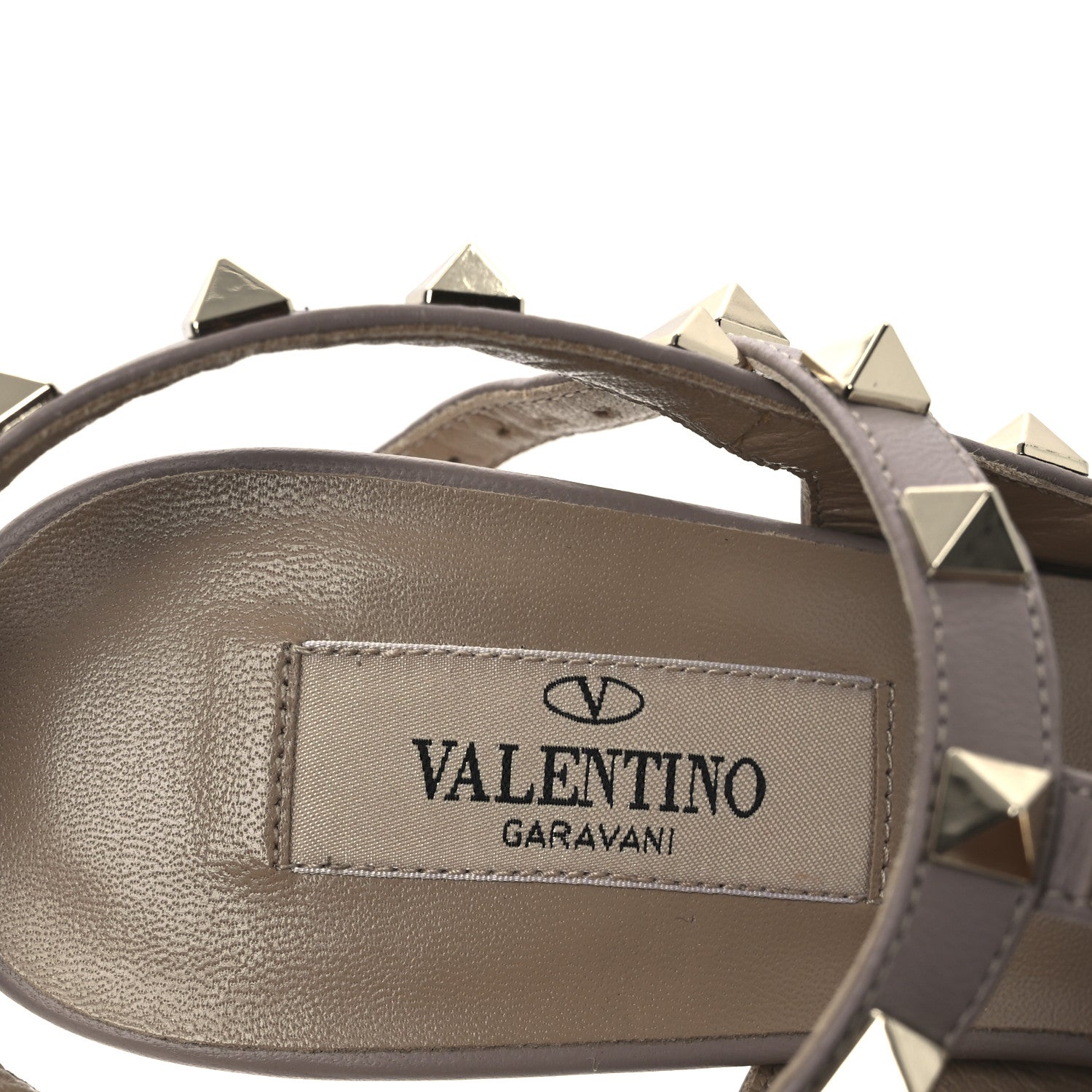 Patent Nappa Rockstud Ankle Strap 100mm Pumps 37 Poudre