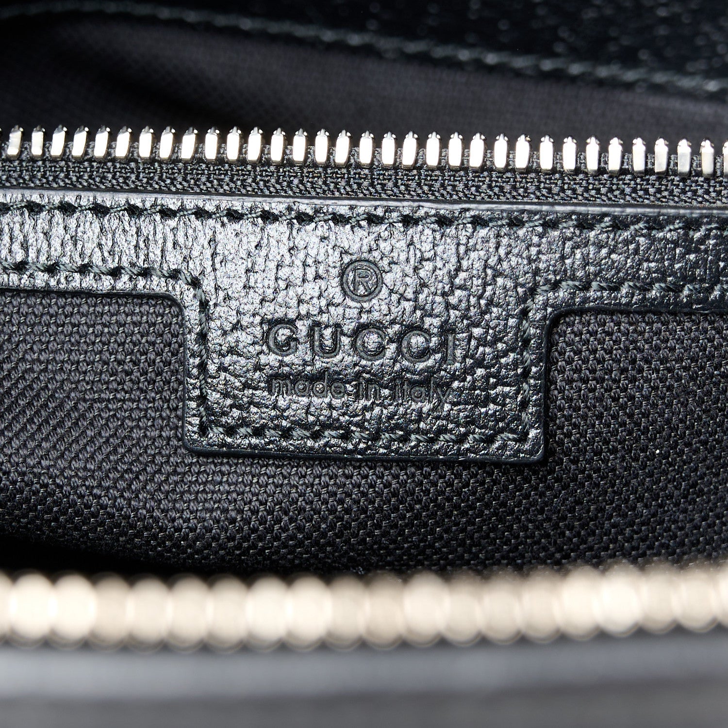 GG Supreme Monogram Calfskin Vertical Tote Black