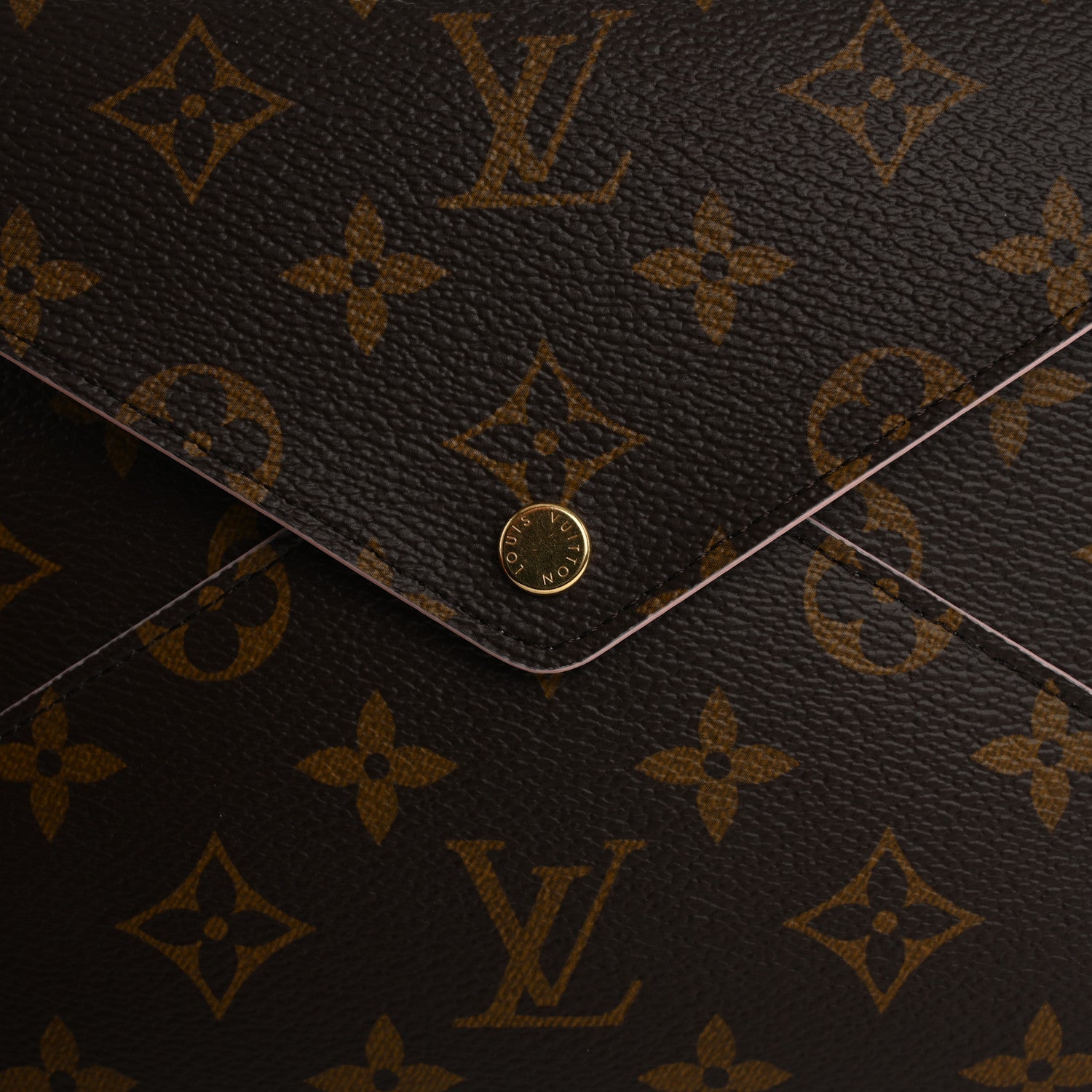 Monogram Large Kirigami Pochette Insert Rose Ballerine