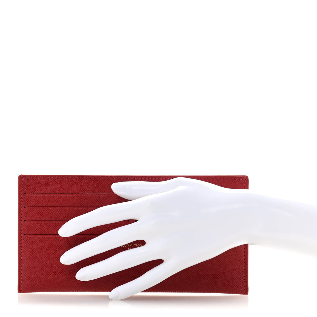 Calfskin Felicie Card Holder Insert Cherry