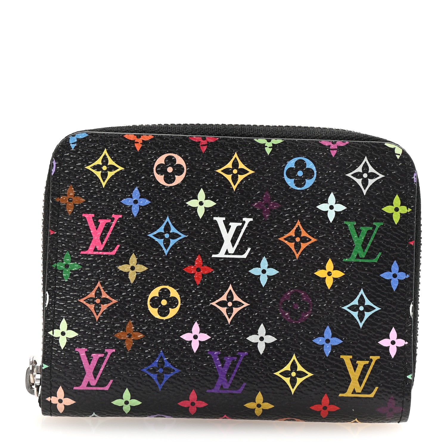 LV x TM Monogram Multicolor Zippy Coin Purse Black