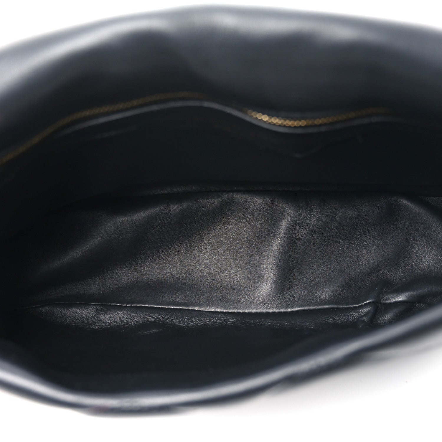 Calfskin Quilted The Seal Chain Shoulder Bag Black