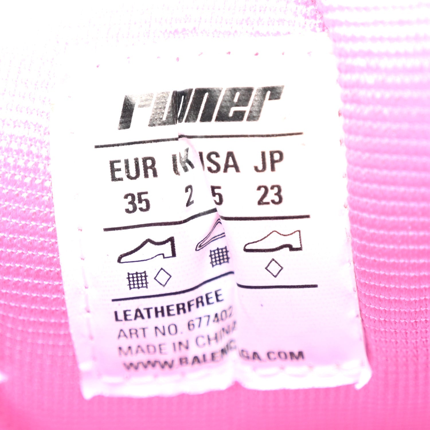 Mesh Rubber Distressed Womens Runner Sneakers 35 Pink