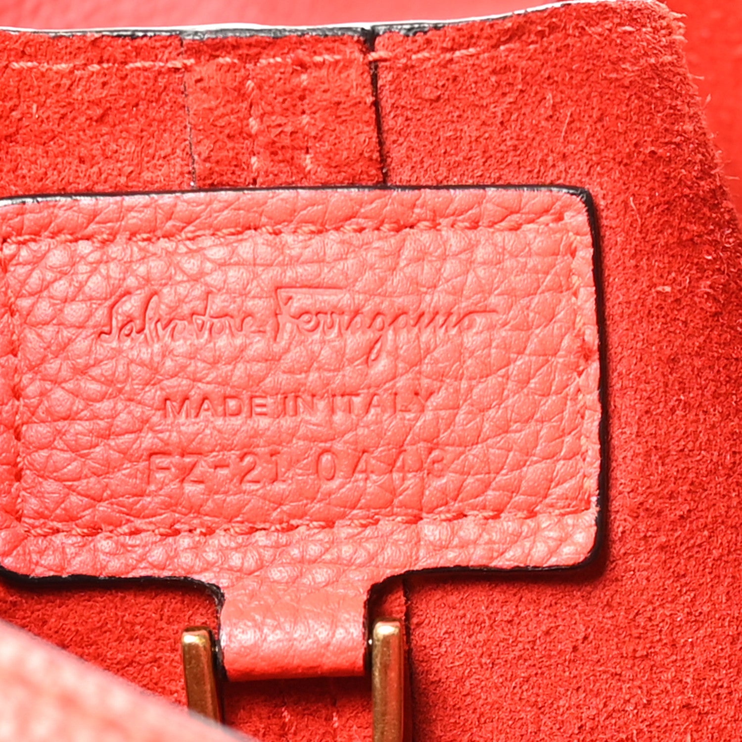 Calfskin Gancini Margot Hobot Candy Apple Red