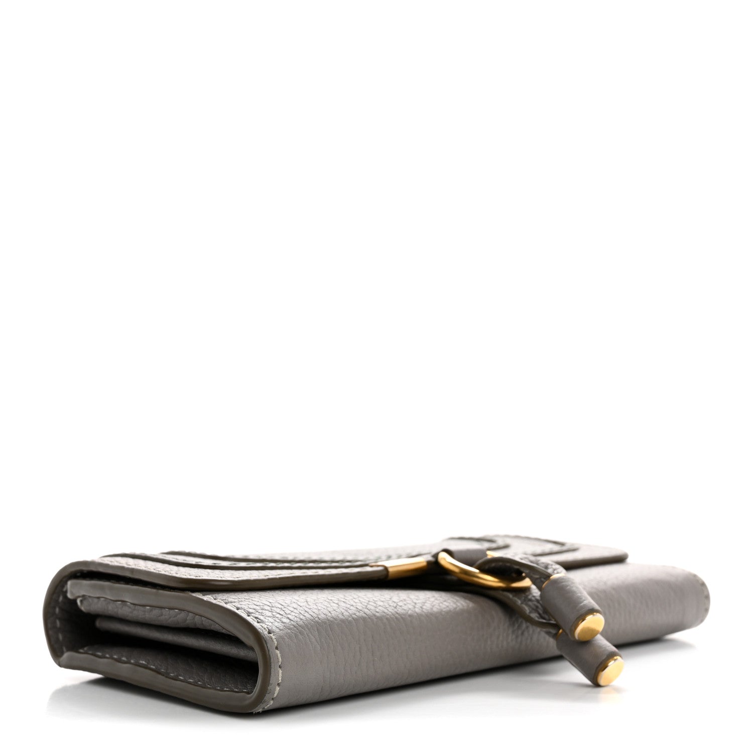 Calfskin Marcie Continental Flap Wallet Cashmere Grey