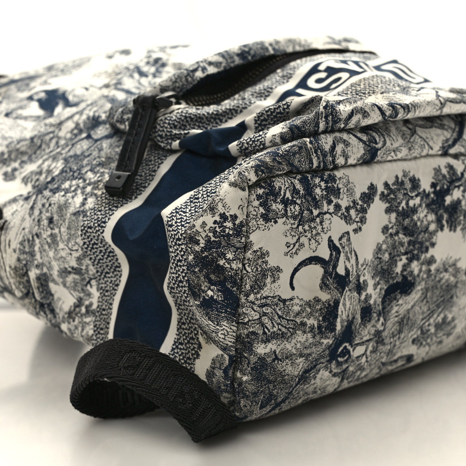 Nylon Technical Fabric Toile De Jouy Small Diortravel Backpack Blue