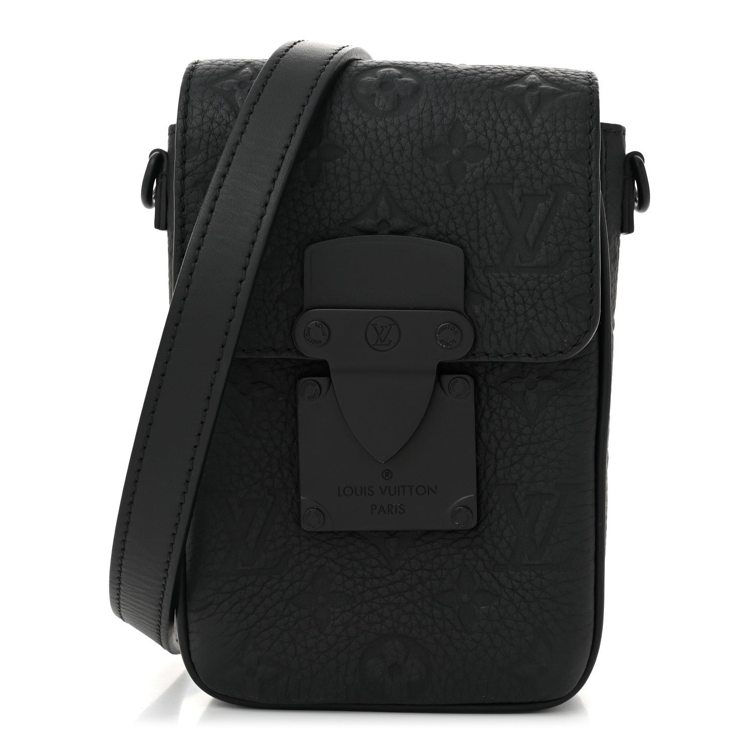 Taurillon Monogram S Lock Wearable Wallet Black