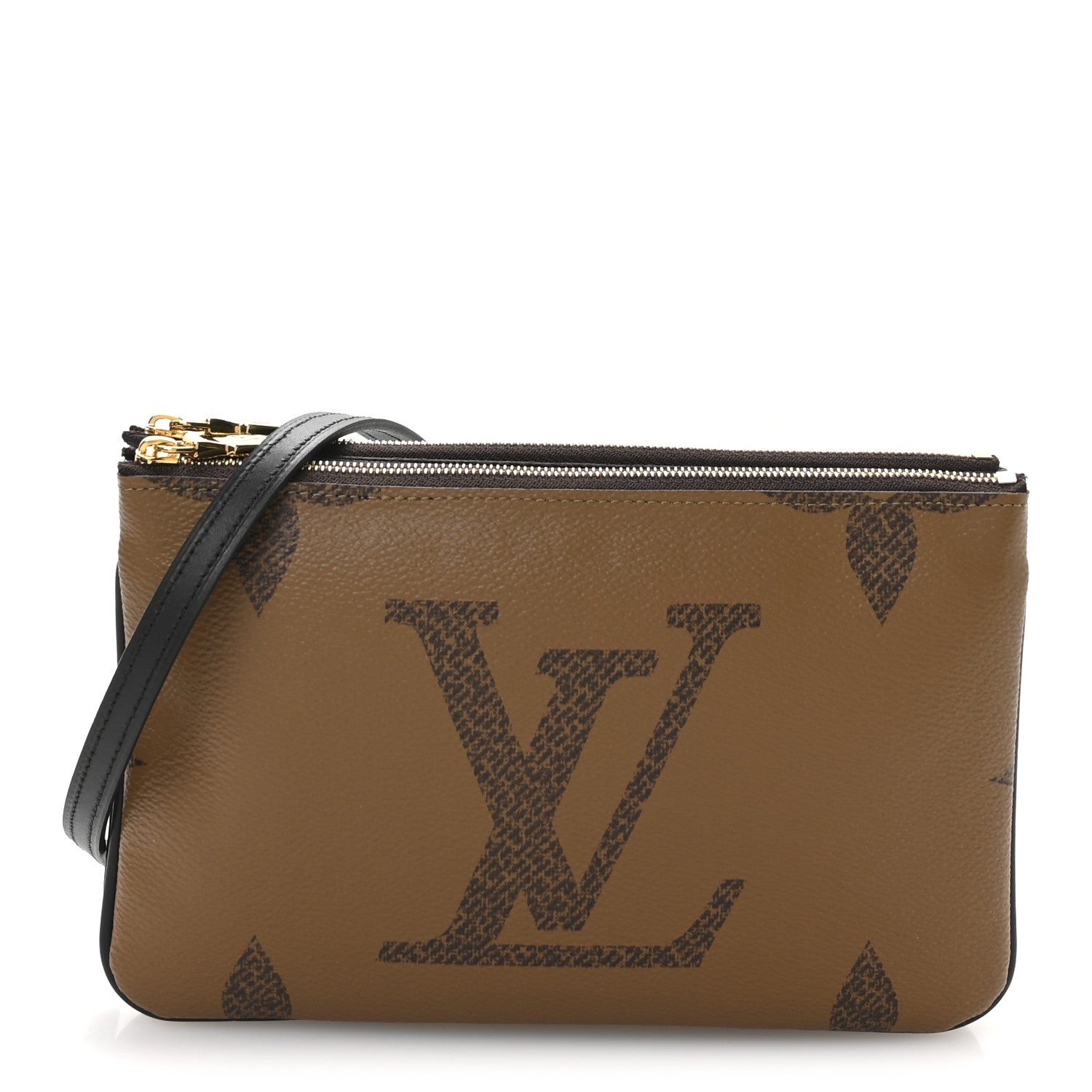 Reverse Monogram Giant Double Zip Pochette