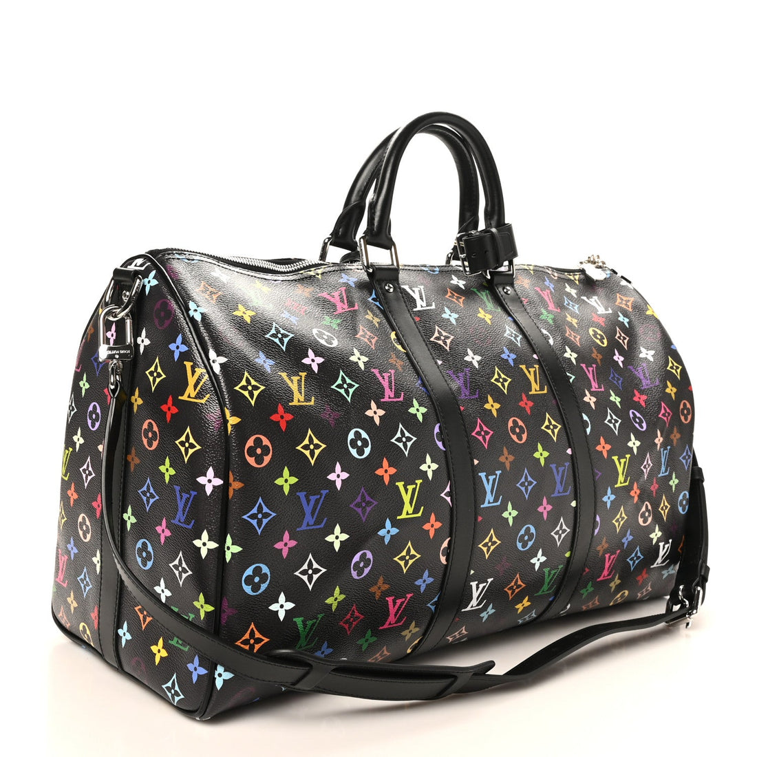 LV X TM Monogram Multicolor Keepall Bandouliere 50 Black