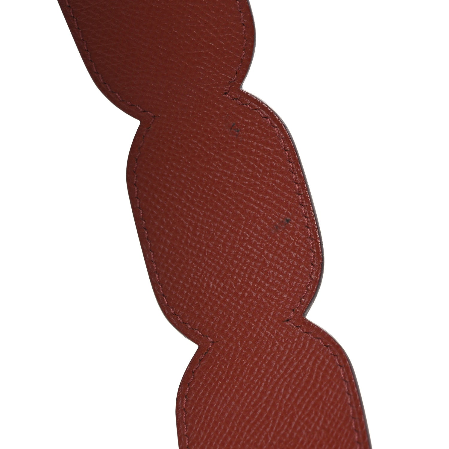 Epsom Maillons Shoulder Strap Brique Rose Texas