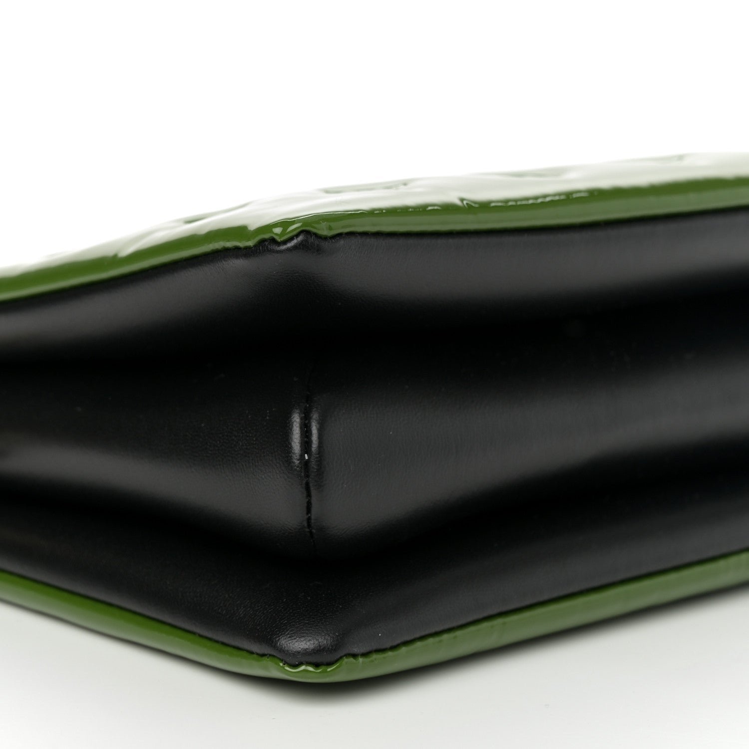 Patent Embossed Monogram Coussin PM Green Black