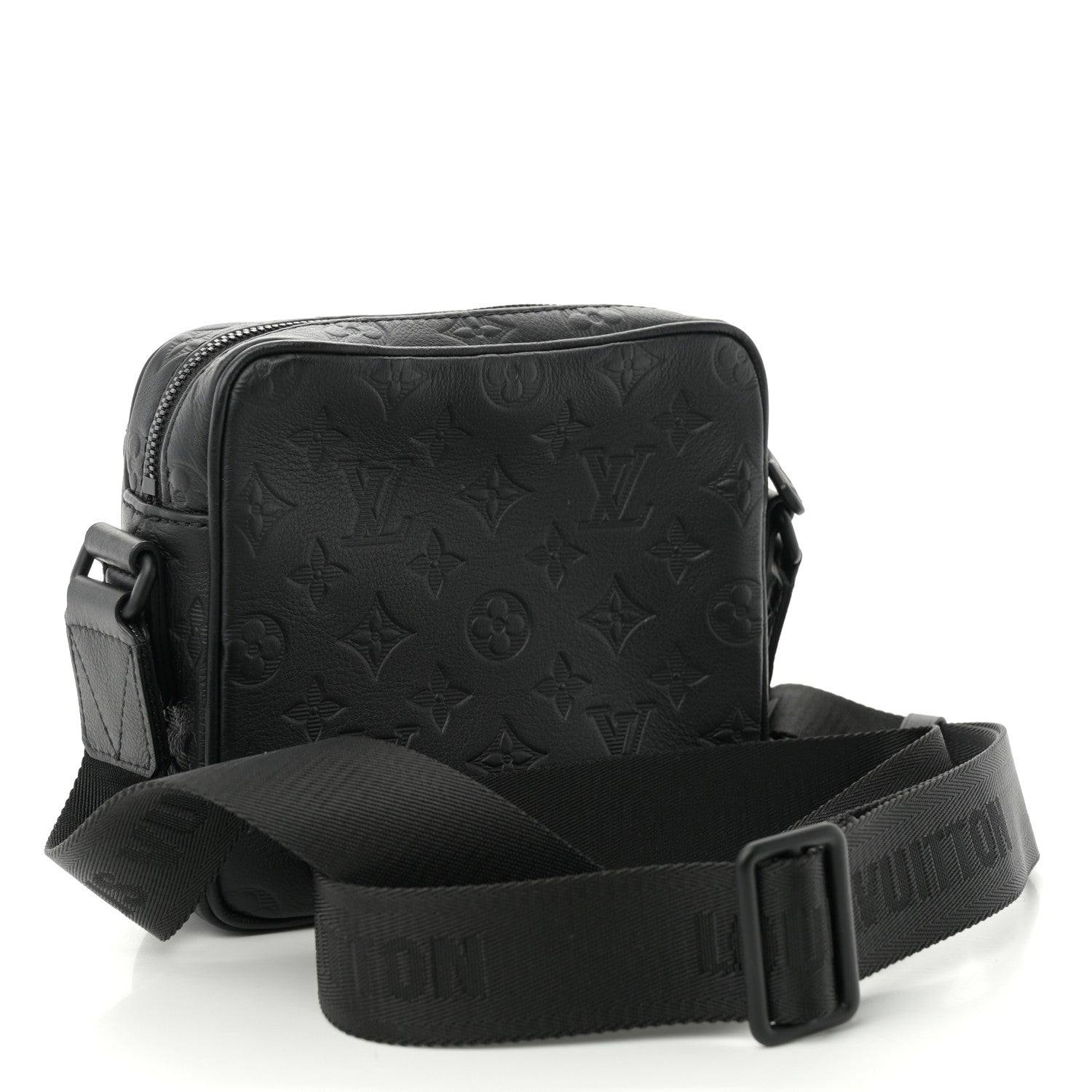 Calfskin Monogram Shadow Getaway Messenger Black