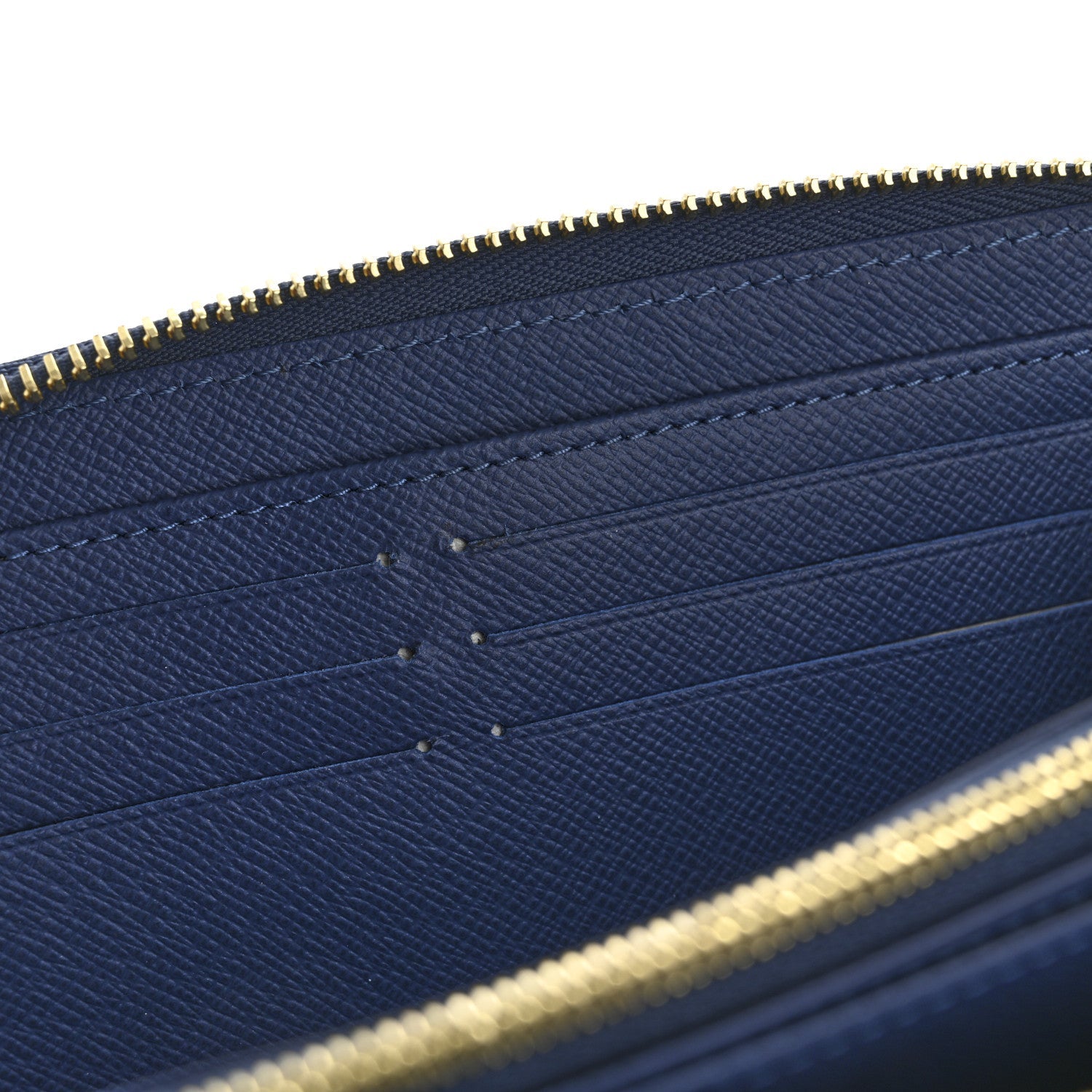 LV X TM Monogram Denim Cerises Zippy Wallet Blue