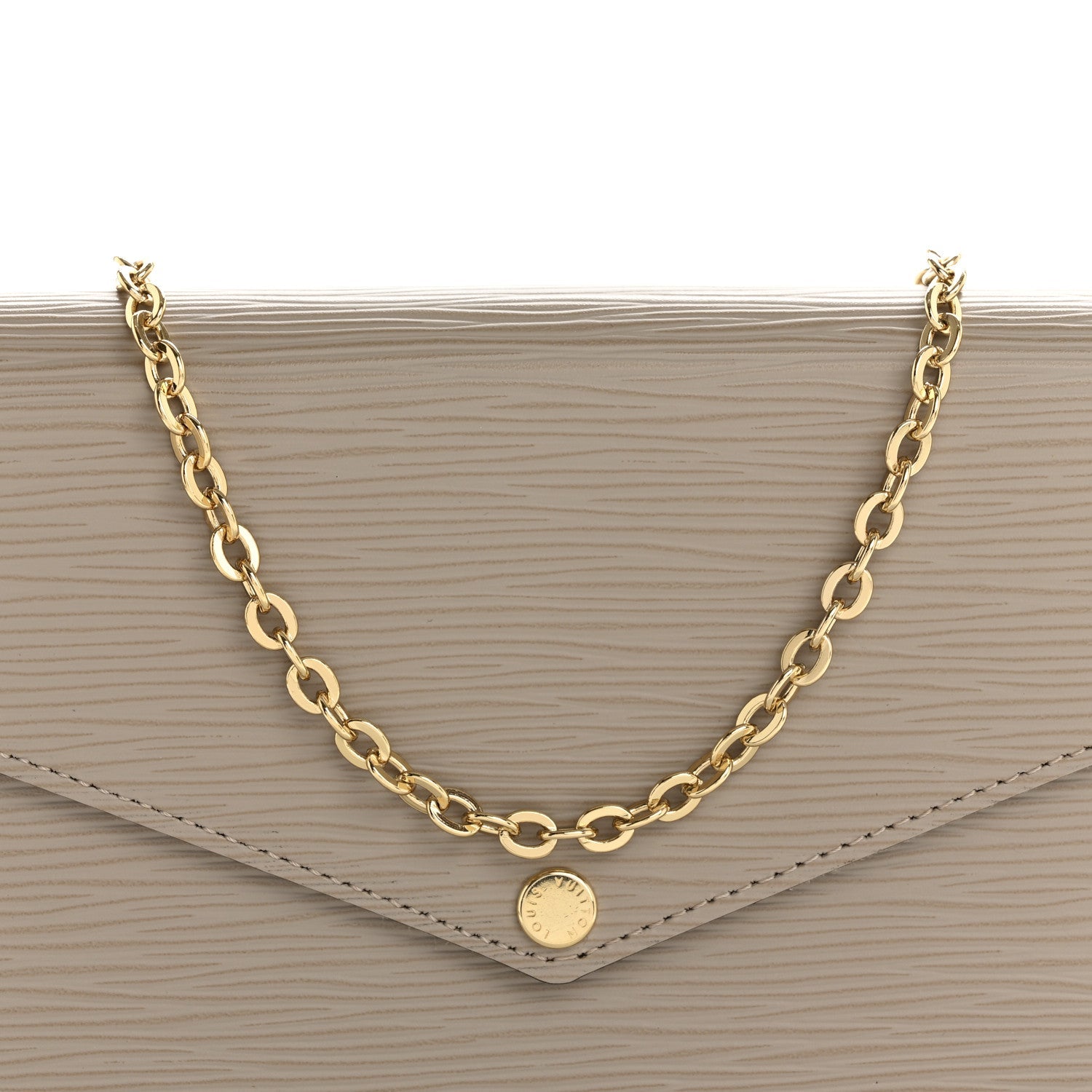 Epi Felicie Pochette Chain Wallet Galet