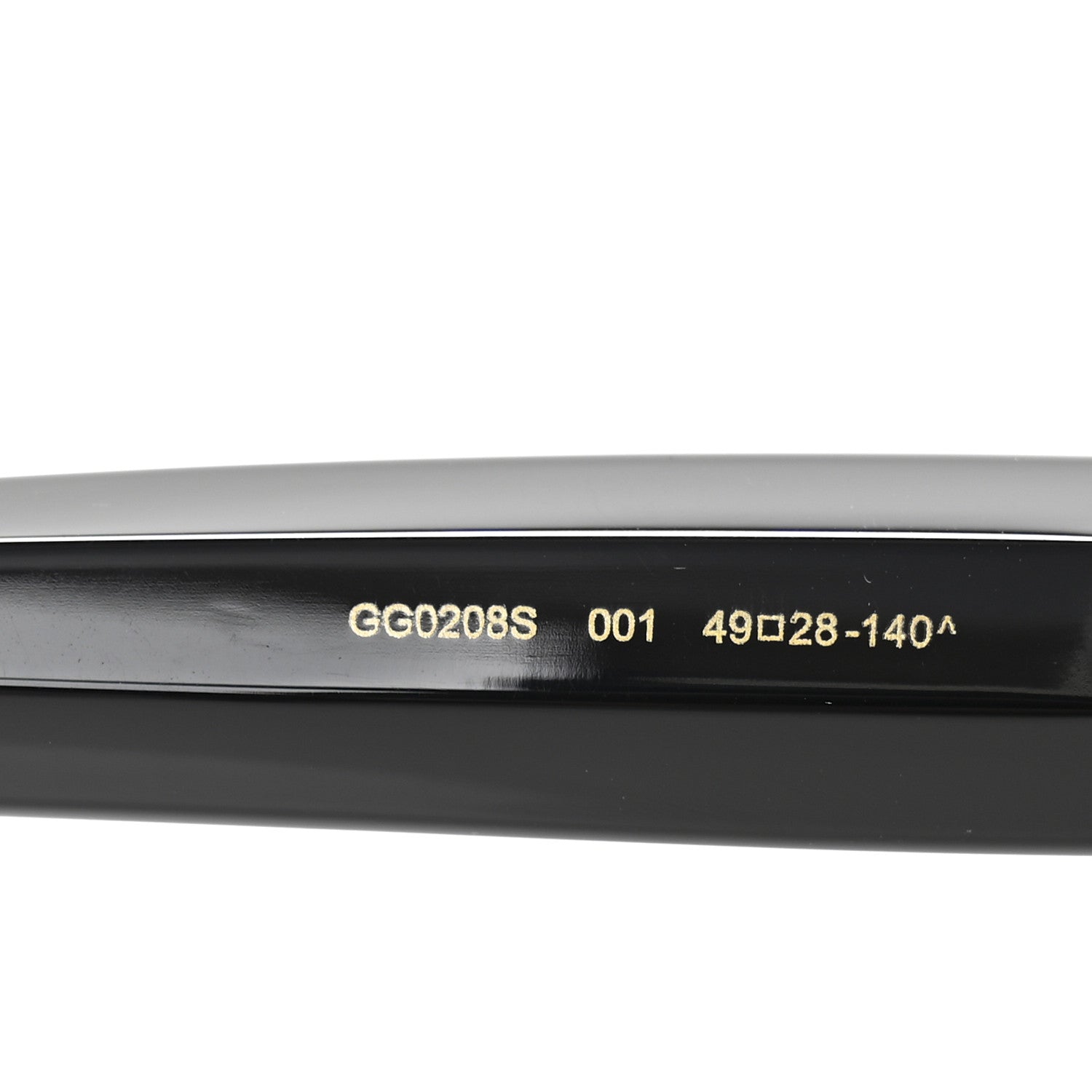 Acetate Crystal Star Round Frame Sunglasses GG0208S Black