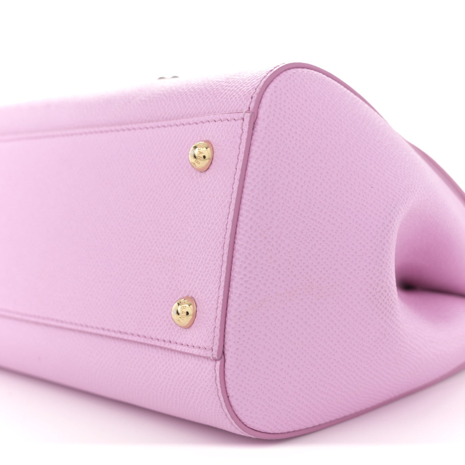 Dauphine Studded Medium DG Family Patch Miss Sicily Satchel Pink Rosa Chiaro