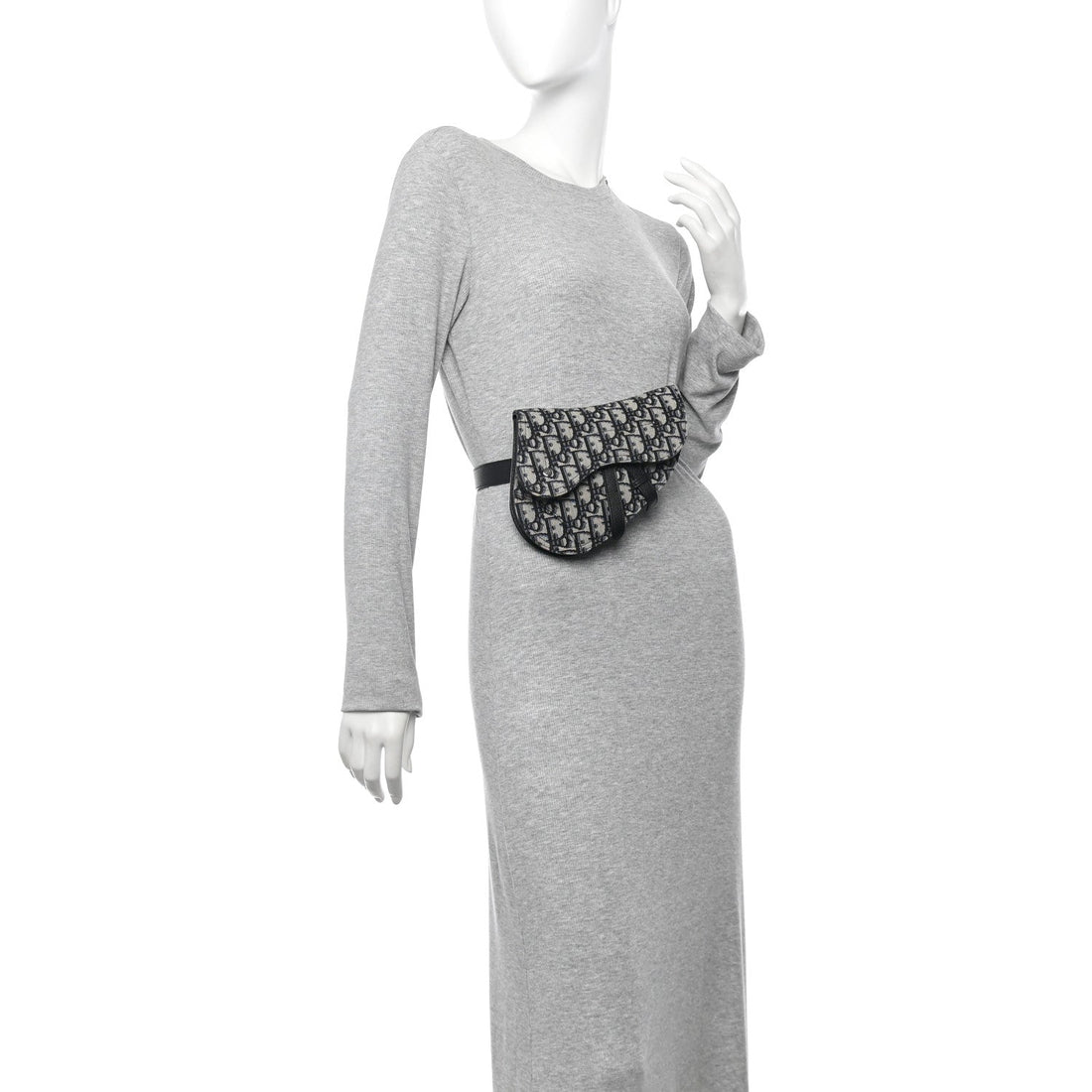 HOMME Oblique Saddle Belt Bag Blue