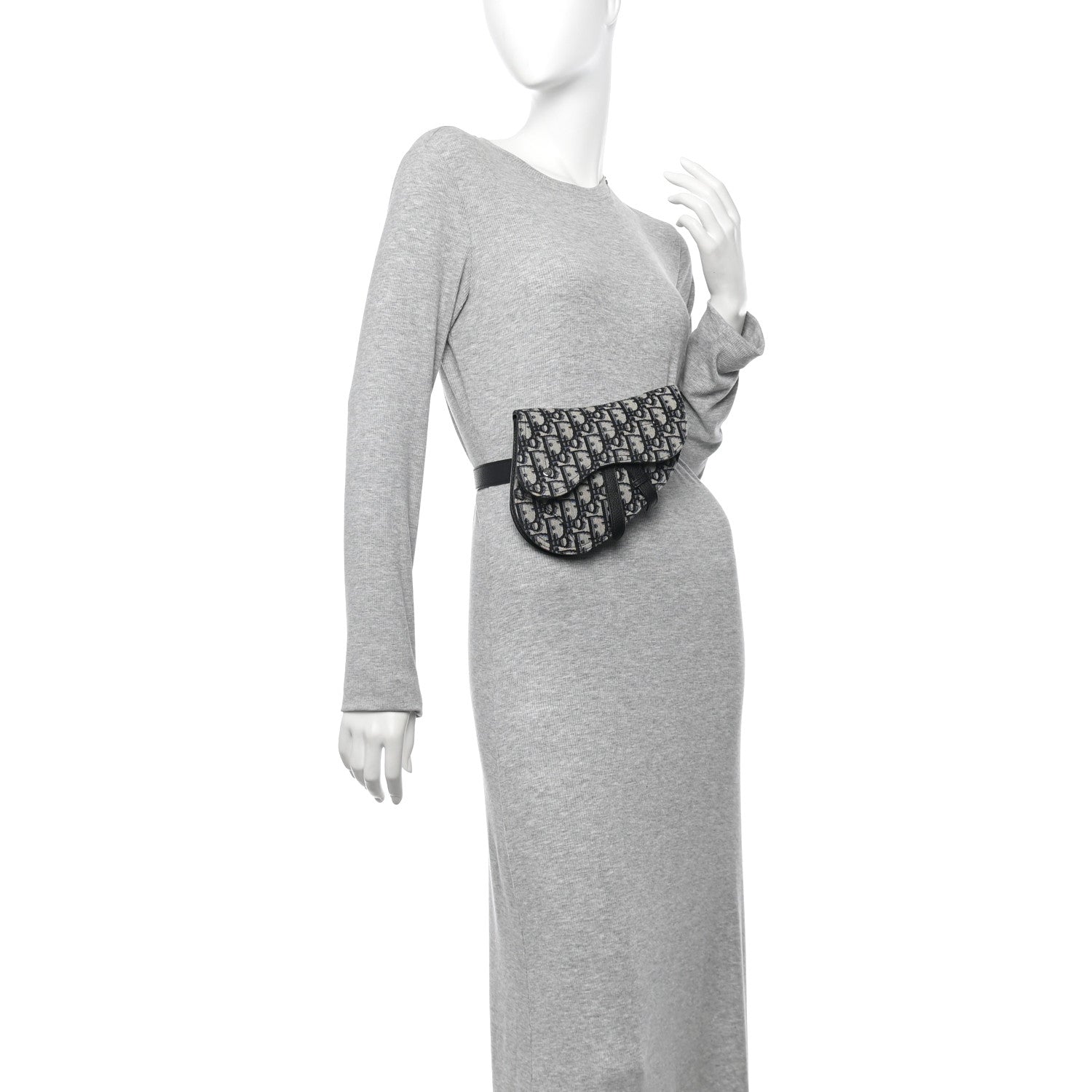 HOMME Oblique Saddle Belt Bag Blue