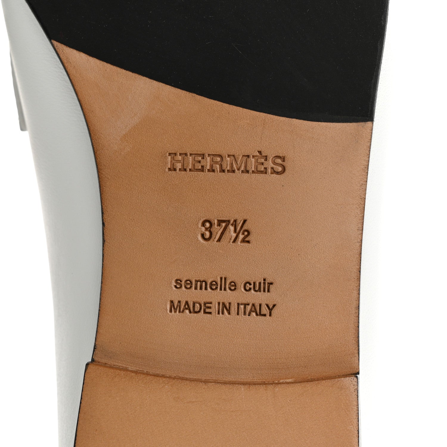 Calfskin Womens Colette Loafers 37.5 White