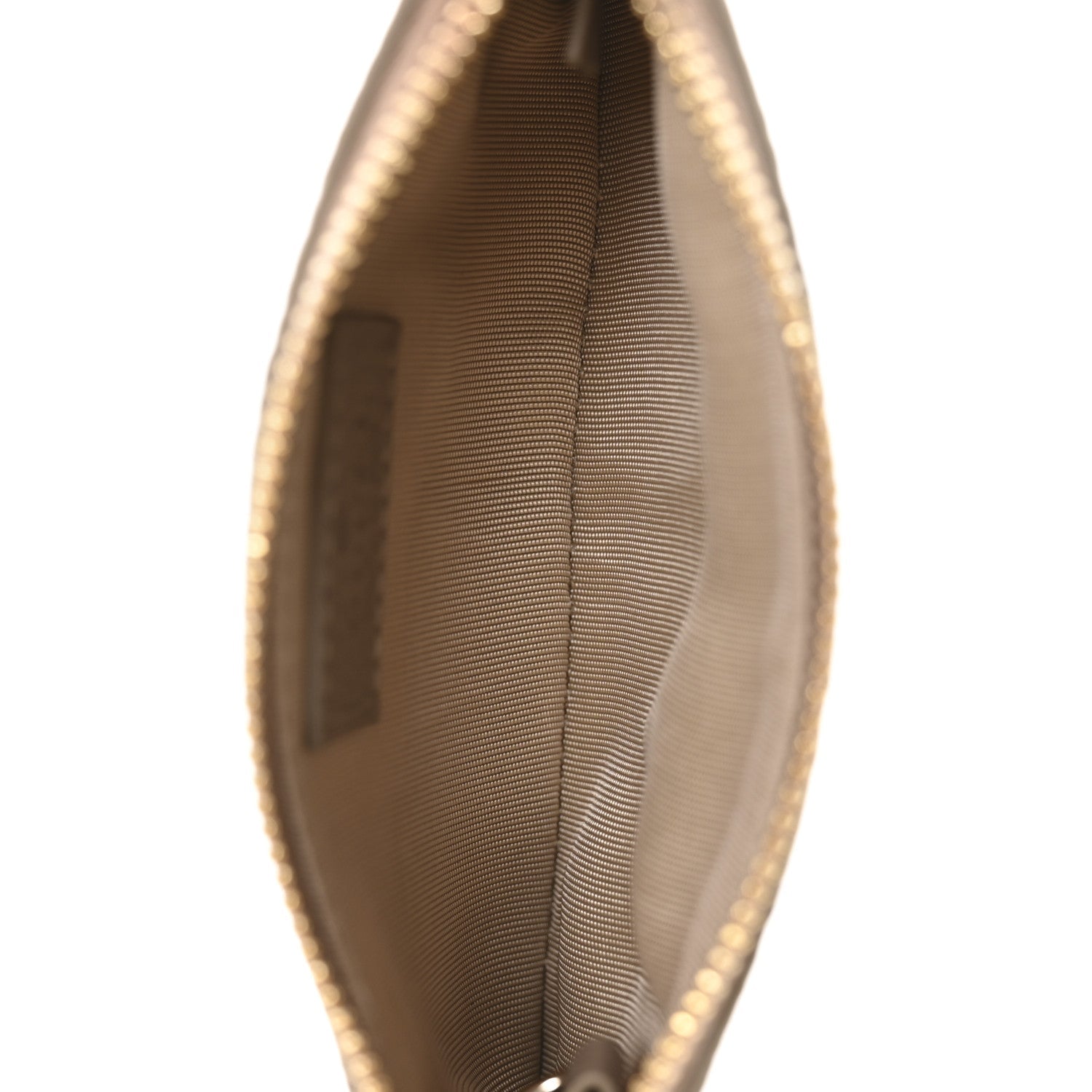 Guccissima GG Emblem Zip Key Case Taupe