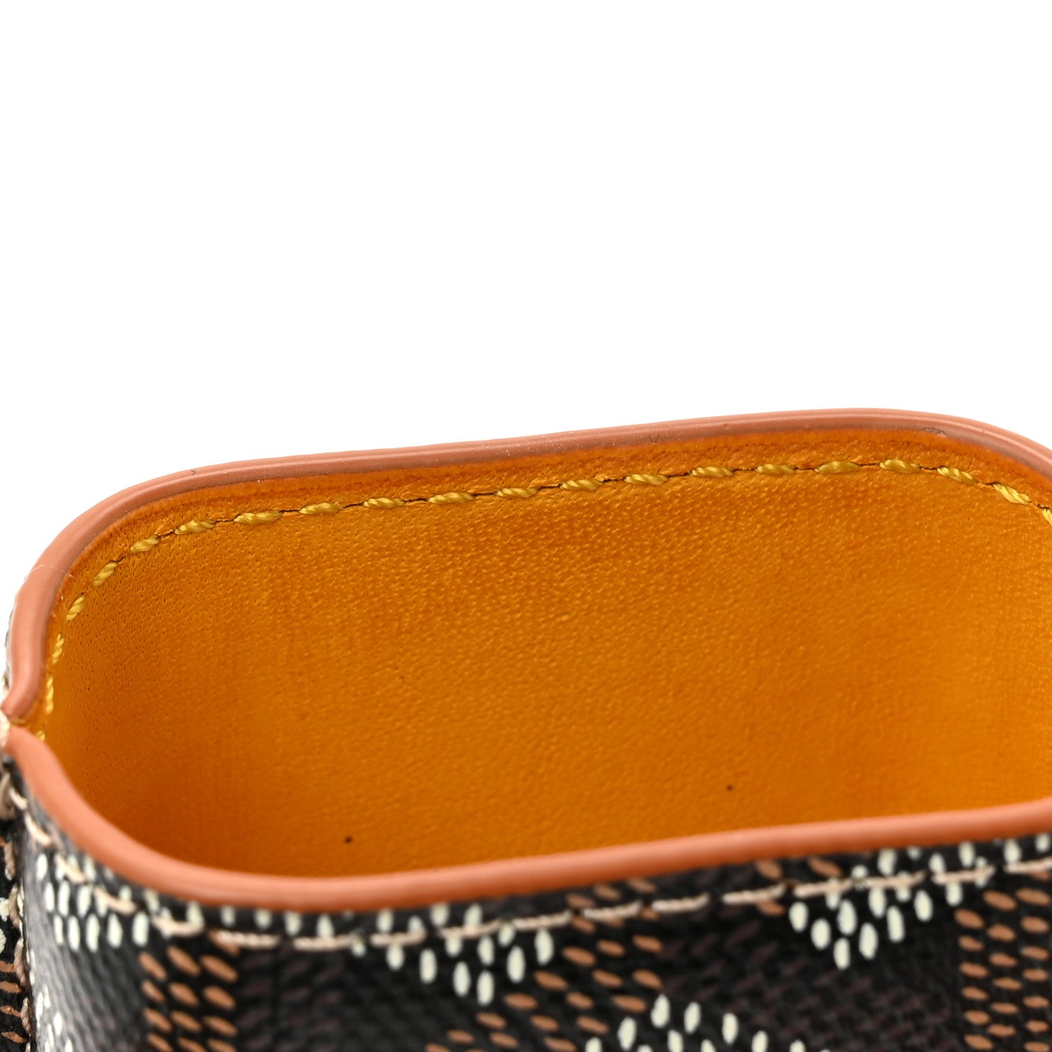 Goyardine Churchill 2 Cigar Case Black Gold